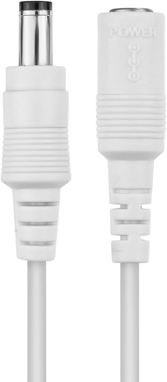 Amcrest Universal 12V DC Power Extension Cable (10ft) for Power Supply/Adapter/Outdoor Security Cameras, Compatible with All CCTV/IP Camera Brands, 5.5mm DC Plug, 10 Feet, White Amcrest Universal 12V DC Power Extension Cable (10ft) for Power Supply/Adapter/Outdoor Security Cameras, Compatible with All CCTV/IP Camera Brands, 5.5mm DC Plug, 10 Feet, White
