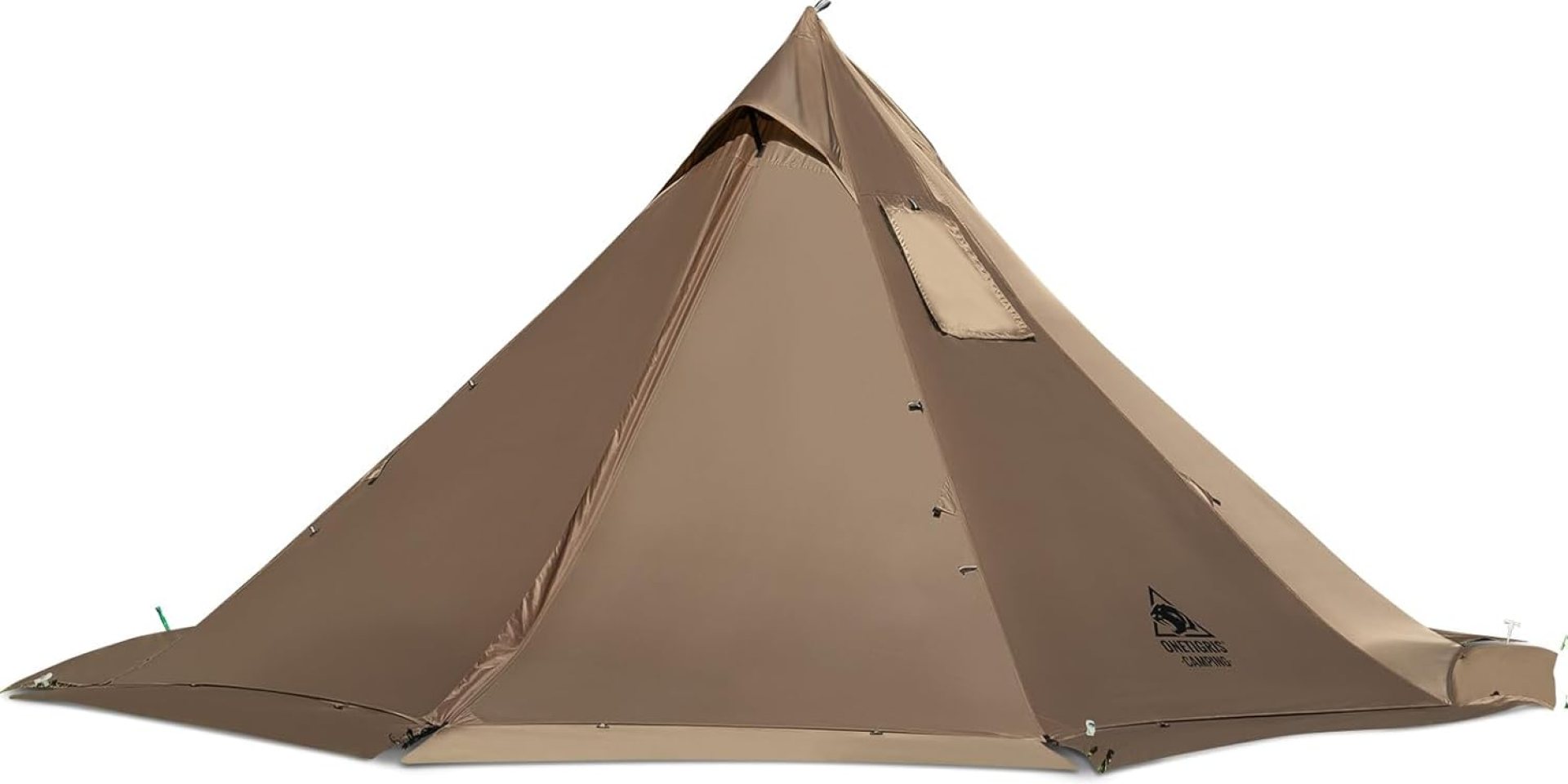 OneTigris Smokey HUT Hot Tent with Stove Jack, Ultralight 4 Season Tipi Tent with Snow Skirt & Detachable Floor for Camping, Hiking, Bushcraft, Backpacking OneTigris Smokey HUT Hot Tent with Stove Jack, Ultralight 4 Season Tipi Tent with Snow Skirt & Detachable Floor for Camping, Hiking, Bushcraft, Backpacking