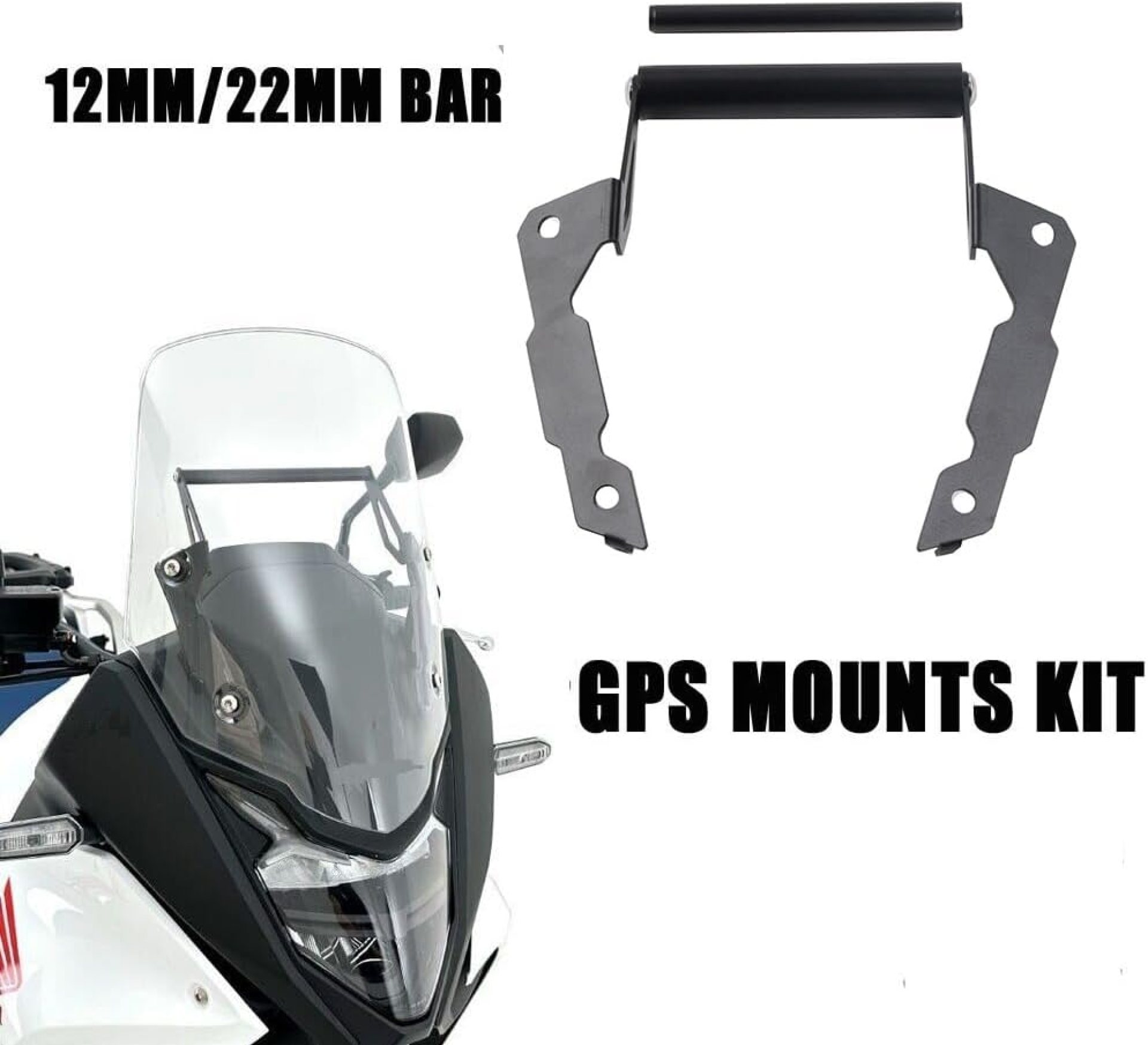 Motorcycle Navigation GPS Bar Mount Bracket for H-onda XL750 Transalp 2023-2024 12mm 22mm Expansion Crossbar Mobile Phone Stand Holder Support XL 750 xl750 Transalp Accessories, Black Motorcycle Navigation GPS Bar Mount Bracket for H-onda XL750 Transalp 2023-2024 12mm 22mm Expansion Crossbar Mobile Phone Stand Holder Support XL 750 xl750 Transalp Accessories, Black