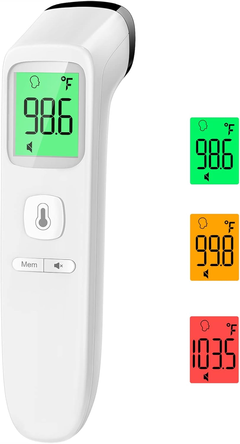 No-Touch Thermometer for Adults and Kids, Accurate Digital Baby Thermometer, FSA HSA Eligible, Fever Alarm & Silent Mode, 2 in 1 Forehead & Object Mode No-Touch Thermometer for Adults and Kids, Accurate Digital Baby Thermometer, FSA HSA Eligible, Fever Alarm & Silent Mode, 2 in 1 Forehead & Object Mode