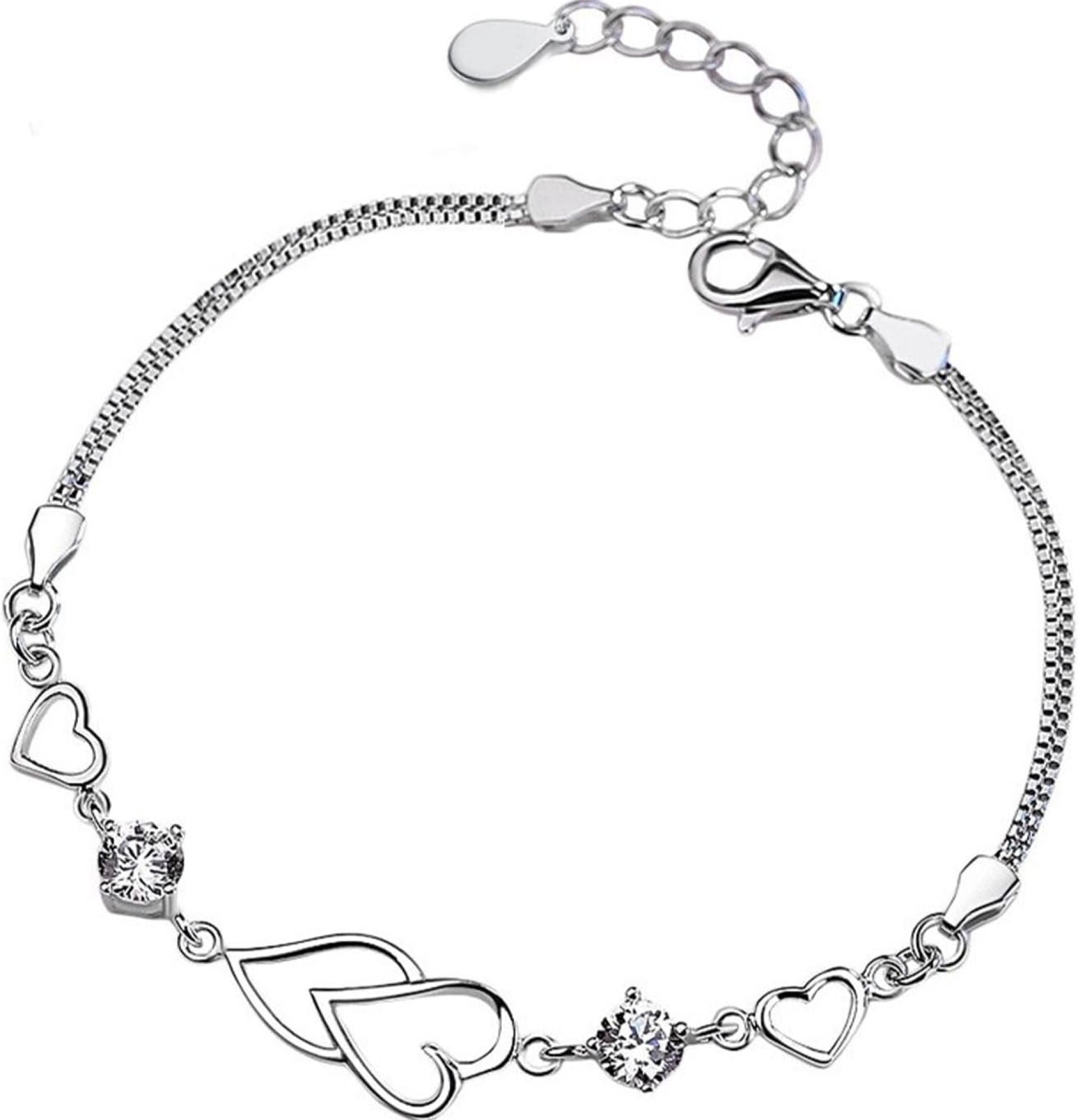 clearance Birthday Wedding Gifts For Women prime Handmade 925 Silver Bangle Bracelets for Women Bangles spring valentines day gifts for her Adjustable Bracelets With Crystal Eternity Bangle Bracelets clearance Birthday Wedding Gifts For Women prime Handmade 925 Silver Bangle Bracelets for Women Bangles spring valentines day gifts for her Adjustable Bracelets With Crystal Eternity Bangle Bracelets