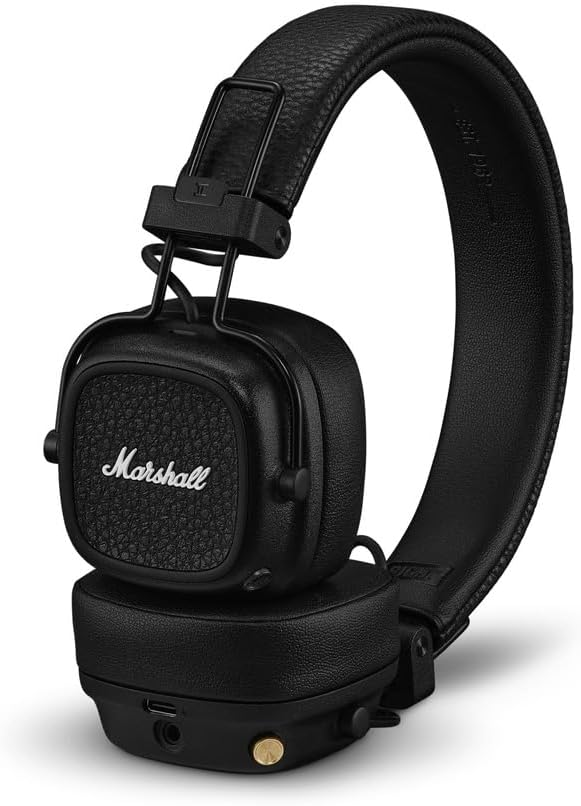Marshall Major V On-Ear Bluetooth Headphone, Black Marshall Major V On-Ear Bluetooth Headphone, Black