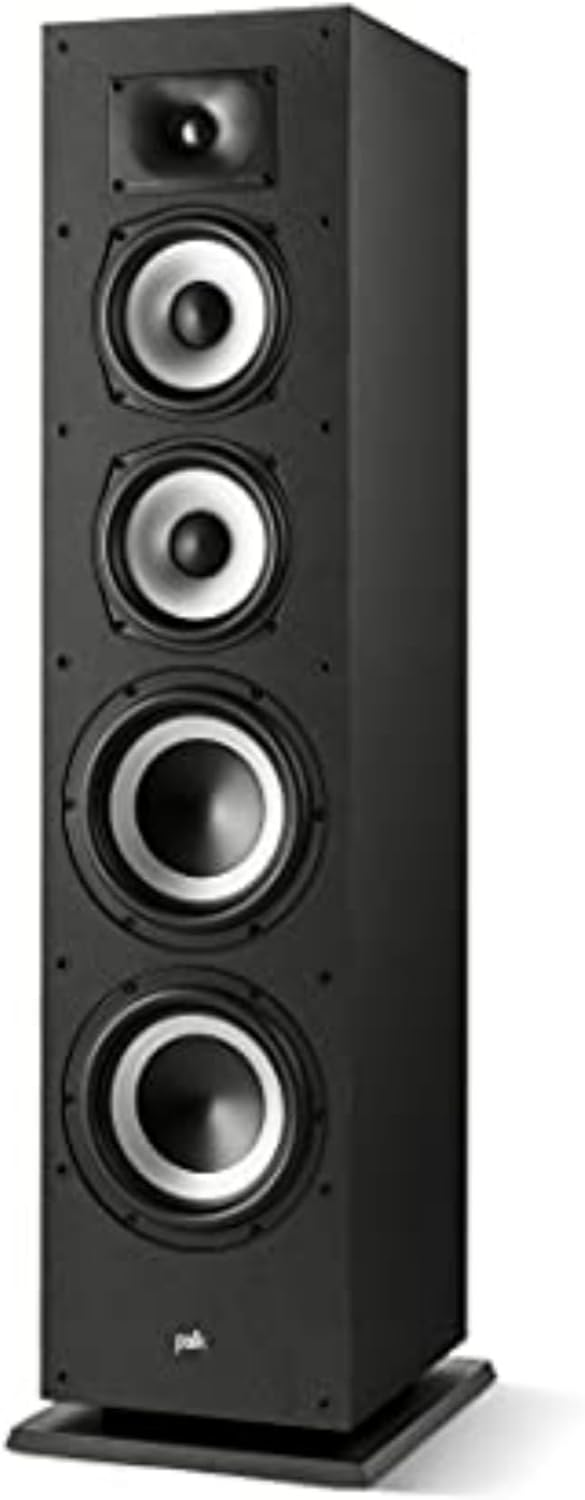 Polk Monitor XT70 Large Tower Speaker – Hi-Res Audio Certified, Dolby Atmos & DTS:X Compatible, 1″ Tweeter, (2) 6.5″ Dynamically Balanced Woofers, (2) 8″ Passive Radiators (Single, Midnight Black) Polk Monitor XT70 Large Tower Speaker – Hi-Res Audio Certified, Dolby Atmos & DTS:X Compatible, 1″ Tweeter, (2) 6.5″ Dynamically Balanced Woofers, (2) 8″ Passive Radiators (Single, Midnight Black)