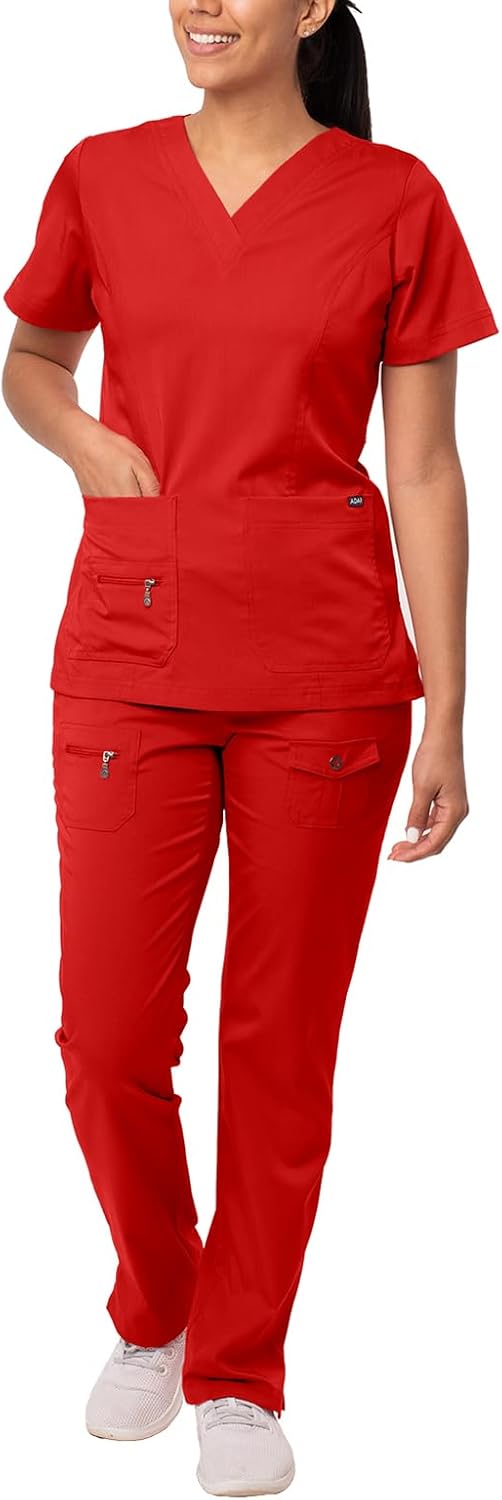 Adar Pro Breakthrough Plus Scrub Set for Women – Enhanced V-Neck Top & Multi Pocket Pants Adar Pro Breakthrough Plus Scrub Set for Women – Enhanced V-Neck Top & Multi Pocket Pants