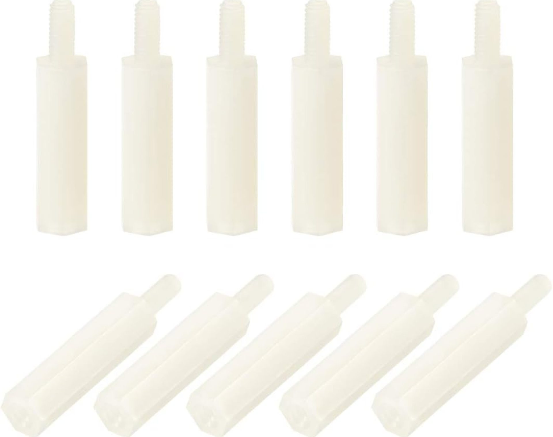 uxcell M2.5x20mm+6mm Male-Female Hex Nylon PCB Motherboard Spacer Standoff for FPV Drone Quadcopter, Computer & Circuit Board White 50pcs uxcell M2.5x20mm+6mm Male-Female Hex Nylon PCB Motherboard Spacer Standoff for FPV Drone Quadcopter, Computer & Circuit Board White 50pcs