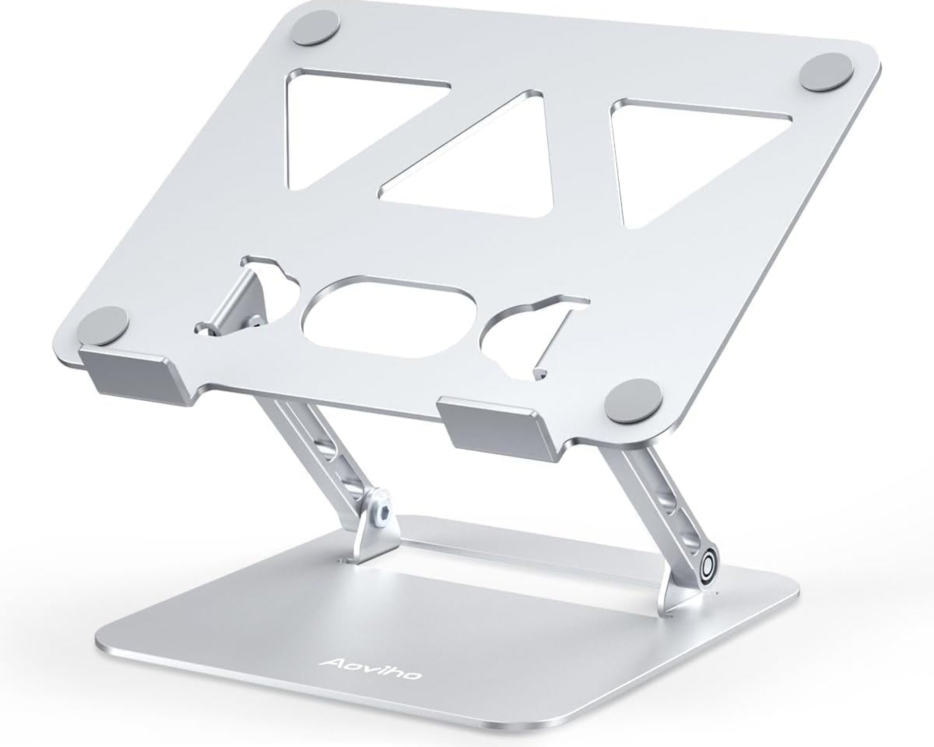 Adjustable Laptop Stand for Desk,Portable Laptop Stand Holder and Riser,Foldable Aluminum Notebook Computer Stands for MacBook Air Pro HP Lenovo Dell Samsung Chromebook, 10-15.6 inch, Silver Adjustable Laptop Stand for Desk,Portable Laptop Stand Holder and Riser,Foldable Aluminum Notebook Computer Stands for MacBook Air Pro HP Lenovo Dell Samsung Chromebook, 10-15.6 inch, Silver