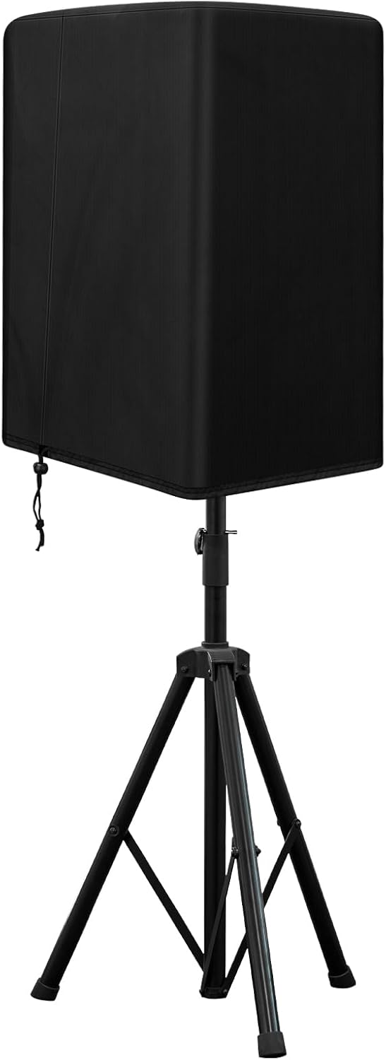 Speaker Cover for 10 Inch PA/DJ Powered Speaker Mounted on Stand, Outdoor Speaker Covers UV Protection Water Resistant Dustproof 600D Oxford Cloth(Black) Speaker Cover for 10 Inch PA/DJ Powered Speaker Mounted on Stand, Outdoor Speaker Covers UV Protection Water Resistant Dustproof 600D Oxford Cloth(Black)
