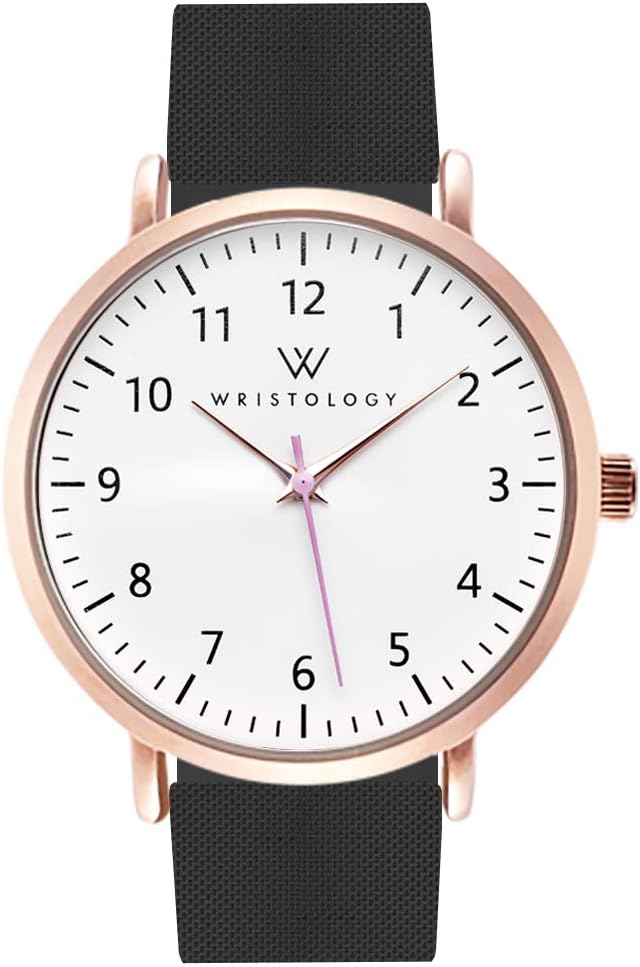 Wristology 19 Options – Maxi Numbers Watch, Silicone Band – Interchangeable Silicone Strap – Easy to Read Analog Face with Second Hand for Women, Men, Nurses, Teachers, Seniors, EMT Olivia Wristology 19 Options – Maxi Numbers Watch, Silicone Band – Interchangeable Silicone Strap – Easy to Read Analog Face with Second Hand for Women, Men, Nurses, Teachers, Seniors, EMT Olivia