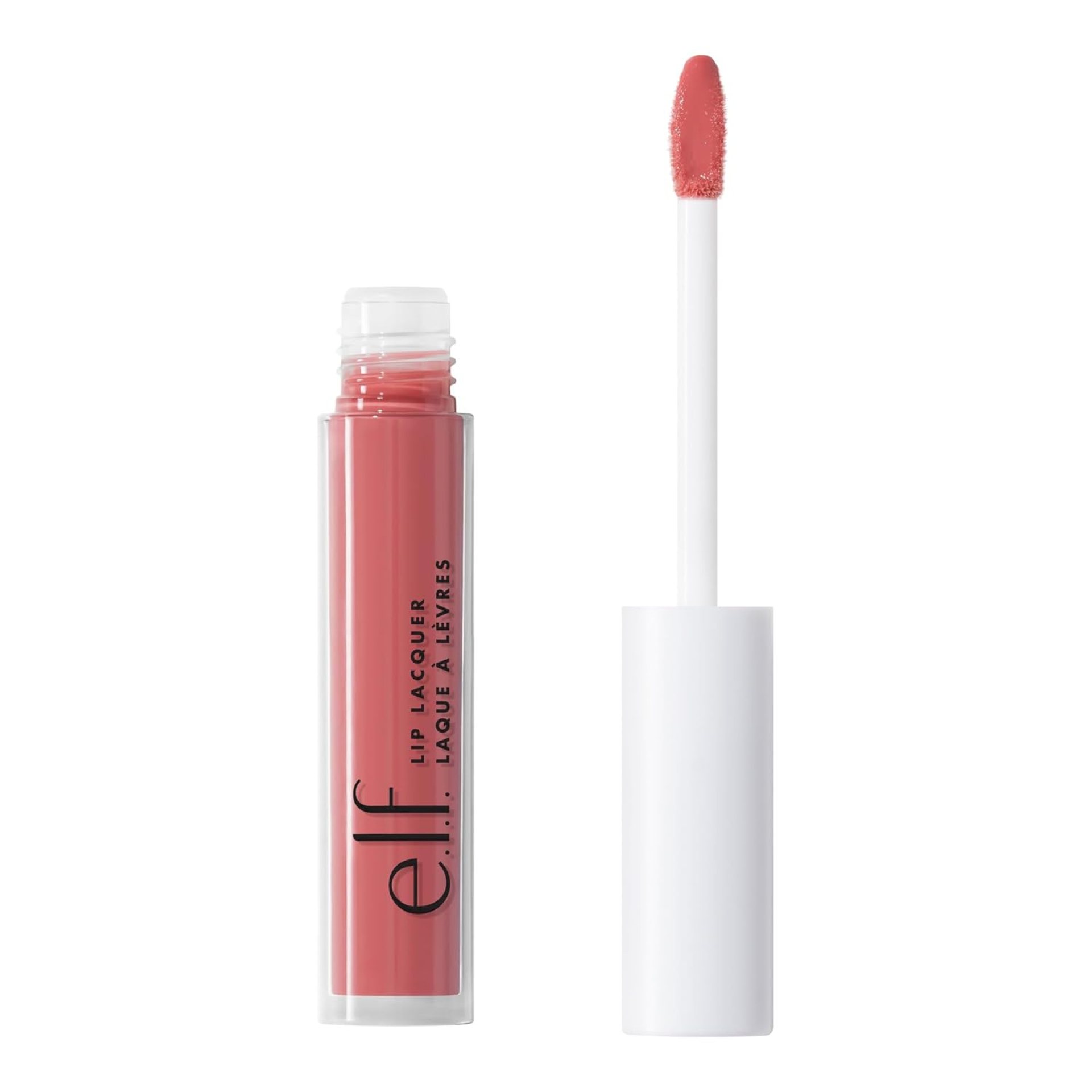 e.l.f. Lip Lacquer, Nourishing, Non-Sticky Ultra-Shine Lip Gloss With Sheer Color, Infused With Vitamins A & E, Vegan & Cruelty-Free, Wild Rose e.l.f. Lip Lacquer, Nourishing, Non-Sticky Ultra-Shine Lip Gloss With Sheer Color, Infused With Vitamins A & E, Vegan & Cruelty-Free, Wild Rose