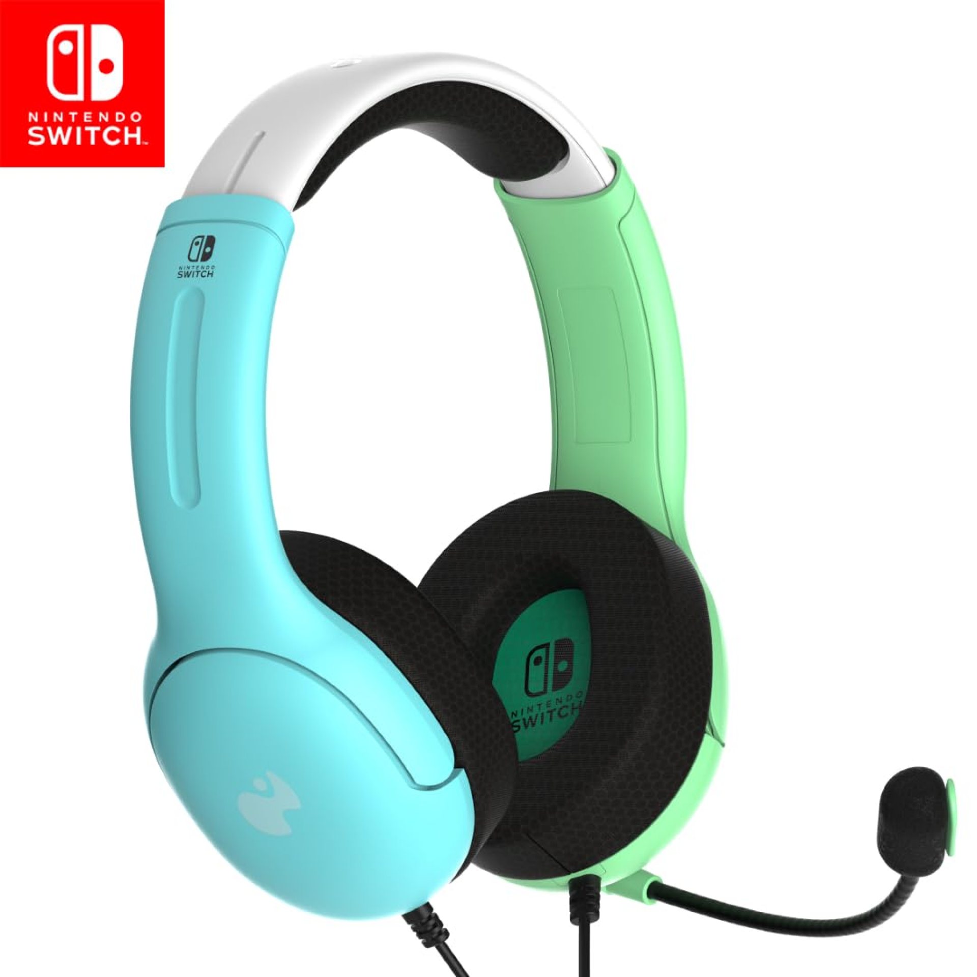 PDP Gaming LVL40 Stereo Headset with Mic for Nintendo Switch/Switch Lite/OLED – Wired Power Noise Cancelling Microphone, Lightweight, Soft Comfort On Ear Headphones (Animal Crossing Blue & Green) PDP Gaming LVL40 Stereo Headset with Mic for Nintendo Switch/Switch Lite/OLED – Wired Power Noise Cancelling Microphone, Lightweight, Soft Comfort On Ear Headphones (Animal Crossing Blue & Green)