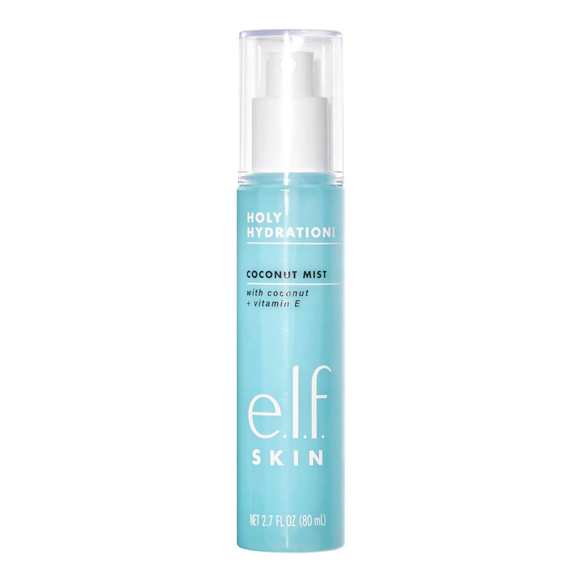 e.l.f. SKIN Holy Hydration! Hydrating Coconut Mist, Refreshes, Soothes & Invigorates Skin, Tropical Scent, 2.7 Fl Oz (Pack of 1) e.l.f. SKIN Holy Hydration! Hydrating Coconut Mist, Refreshes, Soothes & Invigorates Skin, Tropical Scent, 2.7 Fl Oz (Pack of 1)