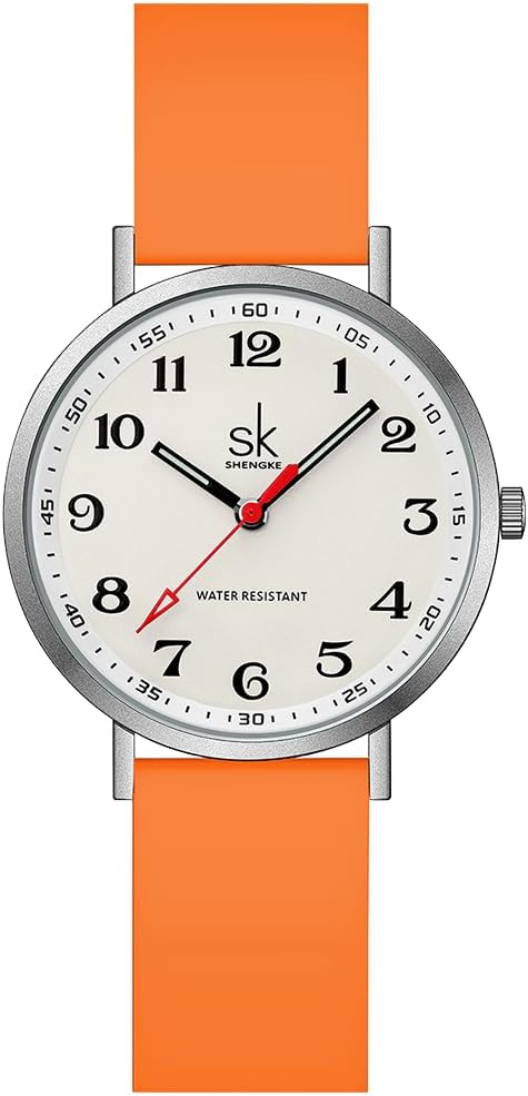 SK Ultra Thin Fashion Sport Sweatproof Women Watch Ladies Watch with Easy Read Dial and Colorful Silicone Band SK Ultra Thin Fashion Sport Sweatproof Women Watch Ladies Watch with Easy Read Dial and Colorful Silicone Band