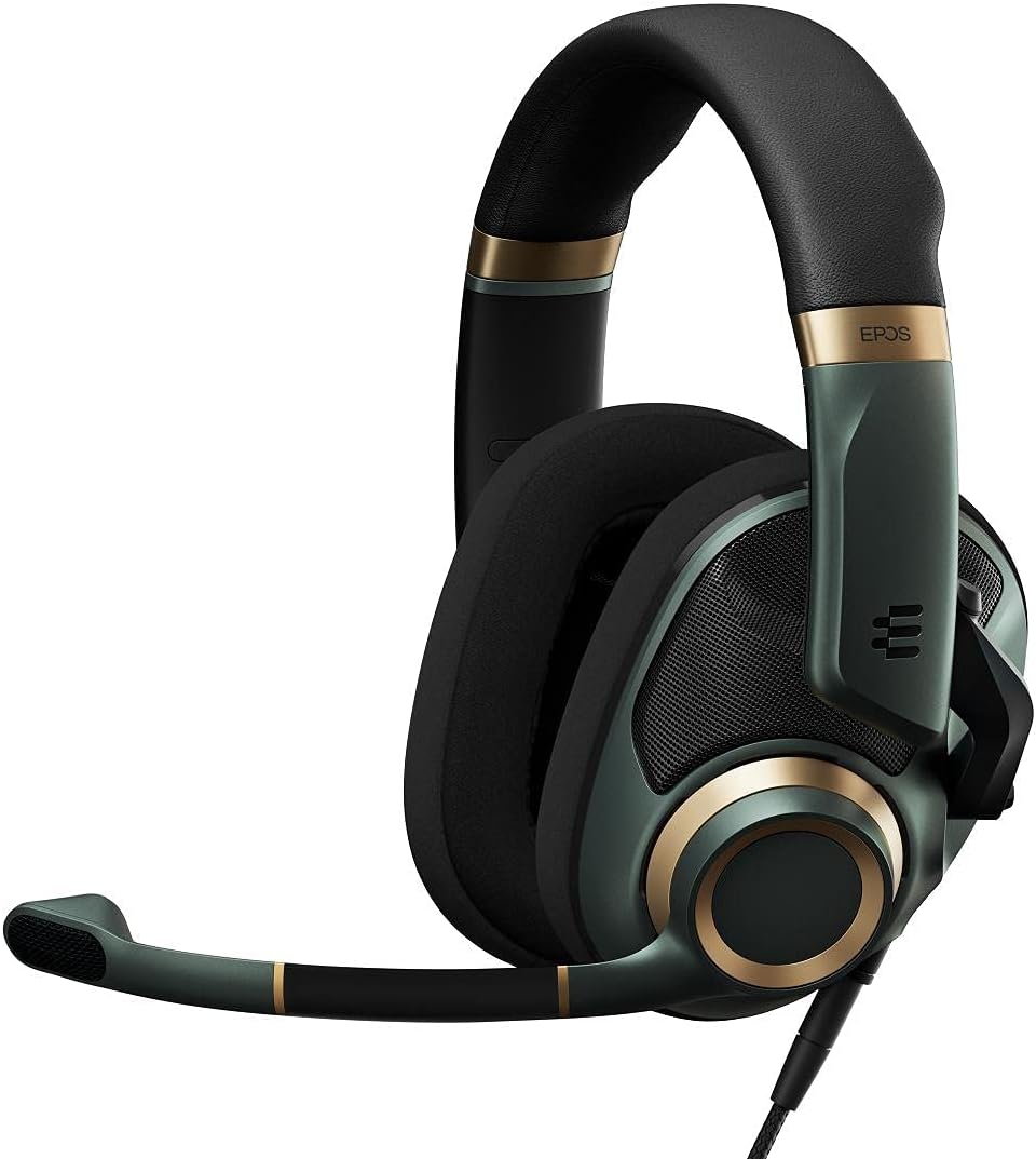 EPOS H6Pro – Open Acoustic Gaming Headset with Mic – Lightweight Headband – Comfortable & Durable Design – Xbox Headset – PS4 Headset – PS5 Headset – PC/Windows Headset – Gaming Accessories (Green) EPOS H6Pro – Open Acoustic Gaming Headset with Mic – Lightweight Headband – Comfortable & Durable Design – Xbox Headset – PS4 Headset – PS5 Headset – PC/Windows Headset – Gaming Accessories (Green)