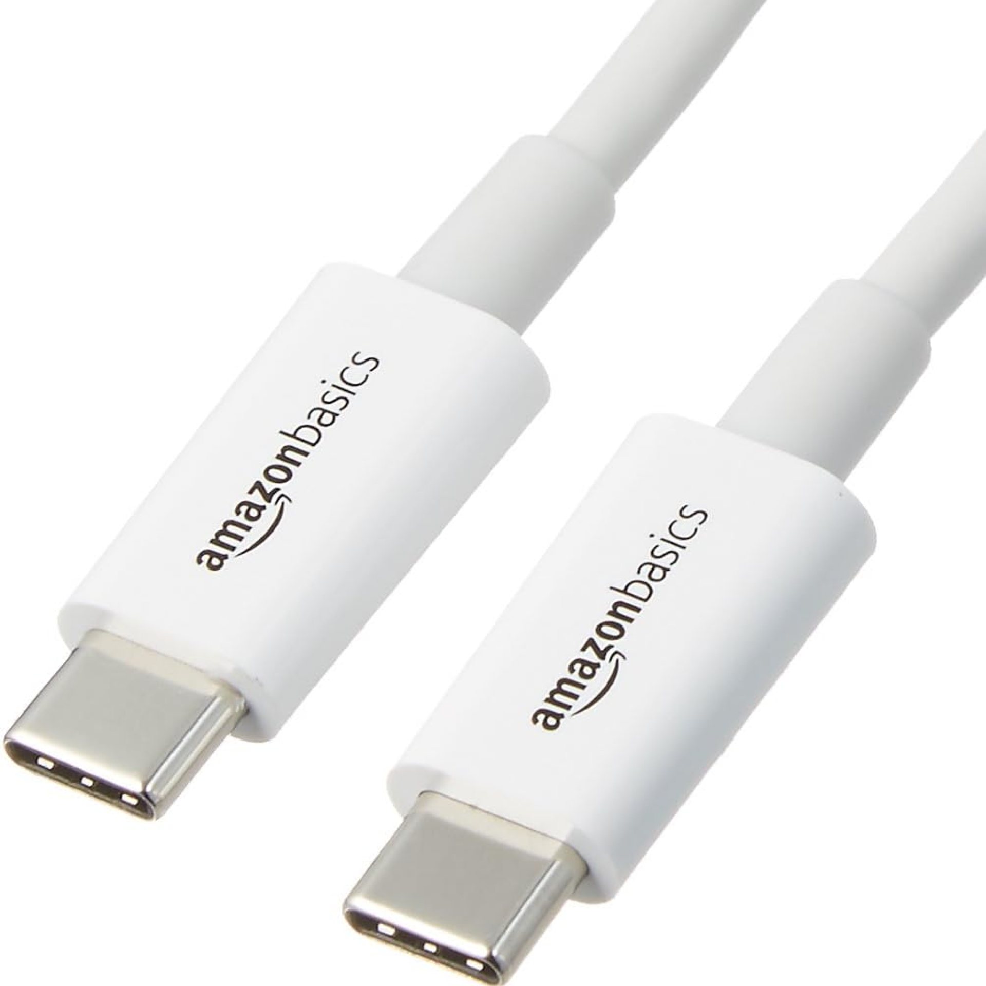 Amazon Basics USB-C to USB-C Fast Charger Cable, 480Mbps Speed, USB-IF Certified, for Apple iPhone 16/15, iPad, Samsung Galaxy, Tablets, Laptops, 9 Foot, White Amazon Basics USB-C to USB-C Fast Charger Cable, 480Mbps Speed, USB-IF Certified, for Apple iPhone 16/15, iPad, Samsung Galaxy, Tablets, Laptops, 9 Foot, White