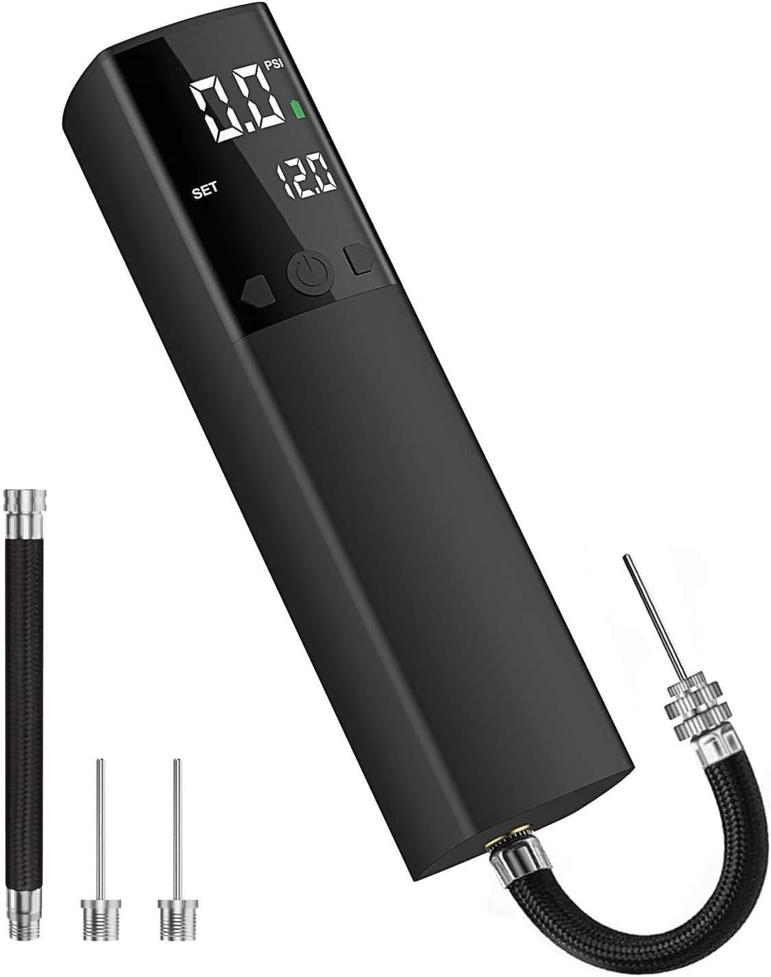 Pumteck Electric Ball Pump, Smart Air Pump Portable Fast Ball Inflation with Precise Pressure Gauge and Digital LCD Display for Football Basketball Volleyball Football (2 Pin and 1 Spout) Pumteck Electric Ball Pump, Smart Air Pump Portable Fast Ball Inflation with Precise Pressure Gauge and Digital LCD Display for Football Basketball Volleyball Football (2 Pin and 1 Spout)