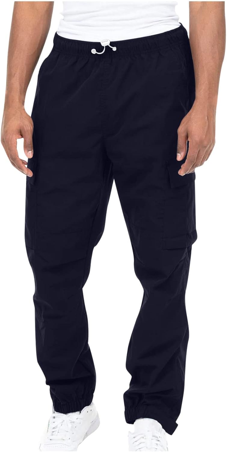 Men Big and Tall Cargo Pants Elastic Waist Outdoor Sports Pants Loose Work Pants Relaxed Fit Hiking Trousers Men Big and Tall Cargo Pants Elastic Waist Outdoor Sports Pants Loose Work Pants Relaxed Fit Hiking Trousers