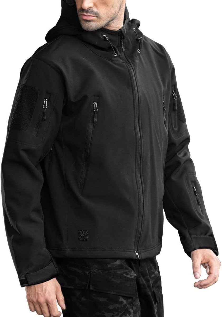 FREE SOLDIER Men’s Outdoor Waterproof Soft Shell Hooded Military Tactical Jacket FREE SOLDIER Men’s Outdoor Waterproof Soft Shell Hooded Military Tactical Jacket