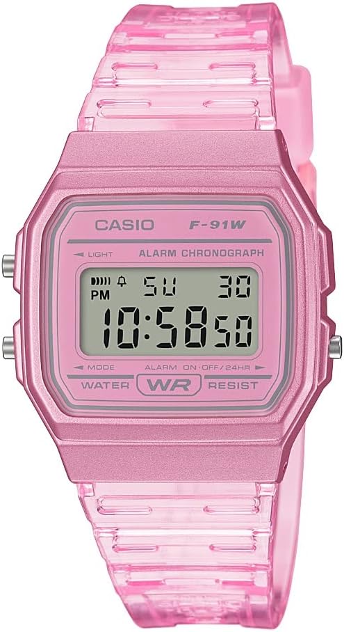 Casio F91W Series | Digital Watch | Water Resistant | LED Light | 1/100 SEC Stopwatch | Regular Time Keeping (HR, Min, SEC, PM, Date, Day) | Daily Alarm | Lightweight | 7 Year Battery Casio F91W Series | Digital Watch | Water Resistant | LED Light | 1/100 SEC Stopwatch | Regular Time Keeping (HR, Min, SEC, PM, Date, Day) | Daily Alarm | Lightweight | 7 Year Battery