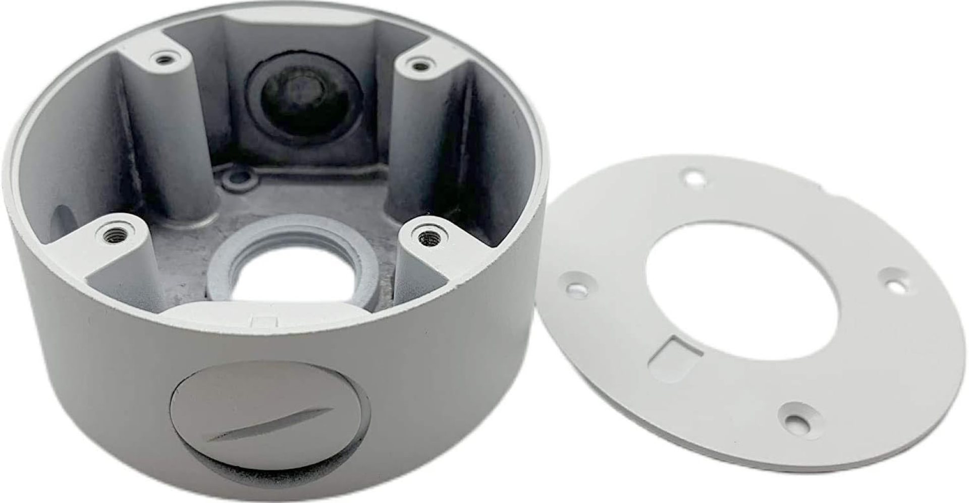 eSecure UJB94 Universal Junction Box, Fit for Any Brand Dome or Bullet Camera Base Diameter Range: 2.4-3.7in (60-94mm), Compatible with DS-1272ZJ-110-TRS, DS-1280ZJ-XS, PFA134, PFA122, B8-W eSecure UJB94 Universal Junction Box, Fit for Any Brand Dome or Bullet Camera Base Diameter Range: 2.4-3.7in (60-94mm), Compatible with DS-1272ZJ-110-TRS, DS-1280ZJ-XS, PFA134, PFA122, B8-W
