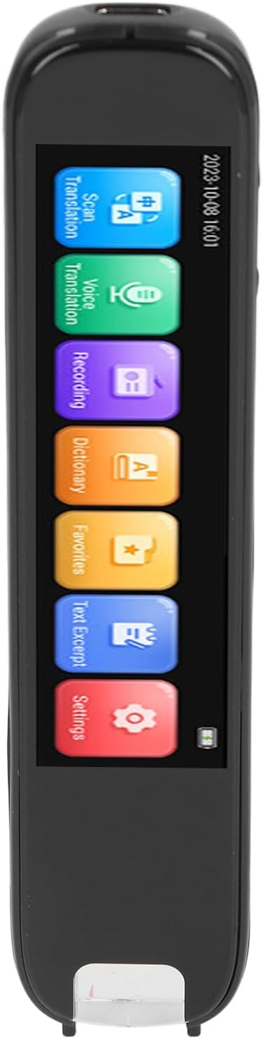 Translator Pen Scanner, Portable 112 Language Translator Device with 3.71 Inch Screen, OCR Text to Speech, Reading Pen for Business Travel Students Learning, Dyslexia Translator Pen Scanner, Portable 112 Language Translator Device with 3.71 Inch Screen, OCR Text to Speech, Reading Pen for Business Travel Students Learning, Dyslexia