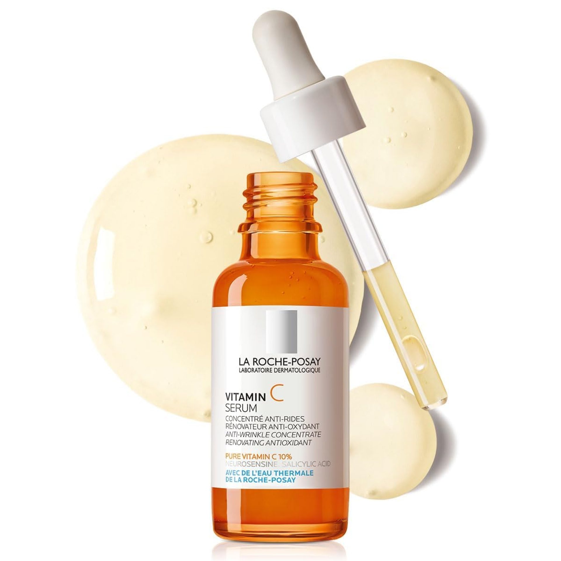 La Roche-Posay Pure 12% Vitamin C Serum For Face With Hyaluronic Acid & Salicylic Acid, Hydrating & Brightening Serum, Boost Radiance & Reduce Wrinkles, Paraben Free La Roche-Posay Pure 12% Vitamin C Serum For Face With Hyaluronic Acid & Salicylic Acid, Hydrating & Brightening Serum, Boost Radiance & Reduce Wrinkles, Paraben Free