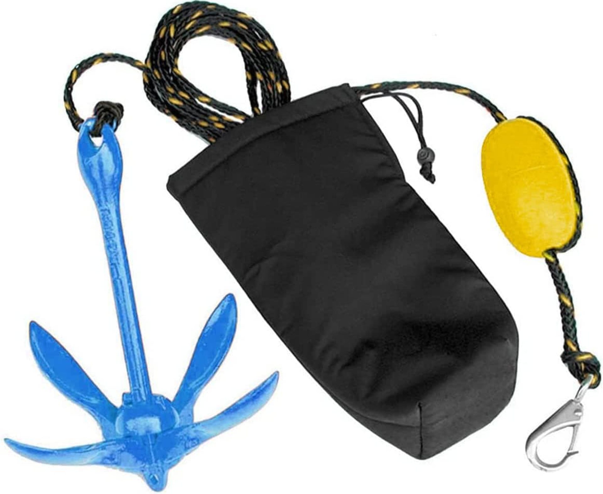 Marine Kayak Anchor Kits 3.5 lb Folding Anchor Accessories with 30 ft Rope for Fishing Kayaks, Canoe, Jet Ski, SUP Paddle Board and Small Boats Marine Kayak Anchor Kits 3.5 lb Folding Anchor Accessories with 30 ft Rope for Fishing Kayaks, Canoe, Jet Ski, SUP Paddle Board and Small Boats