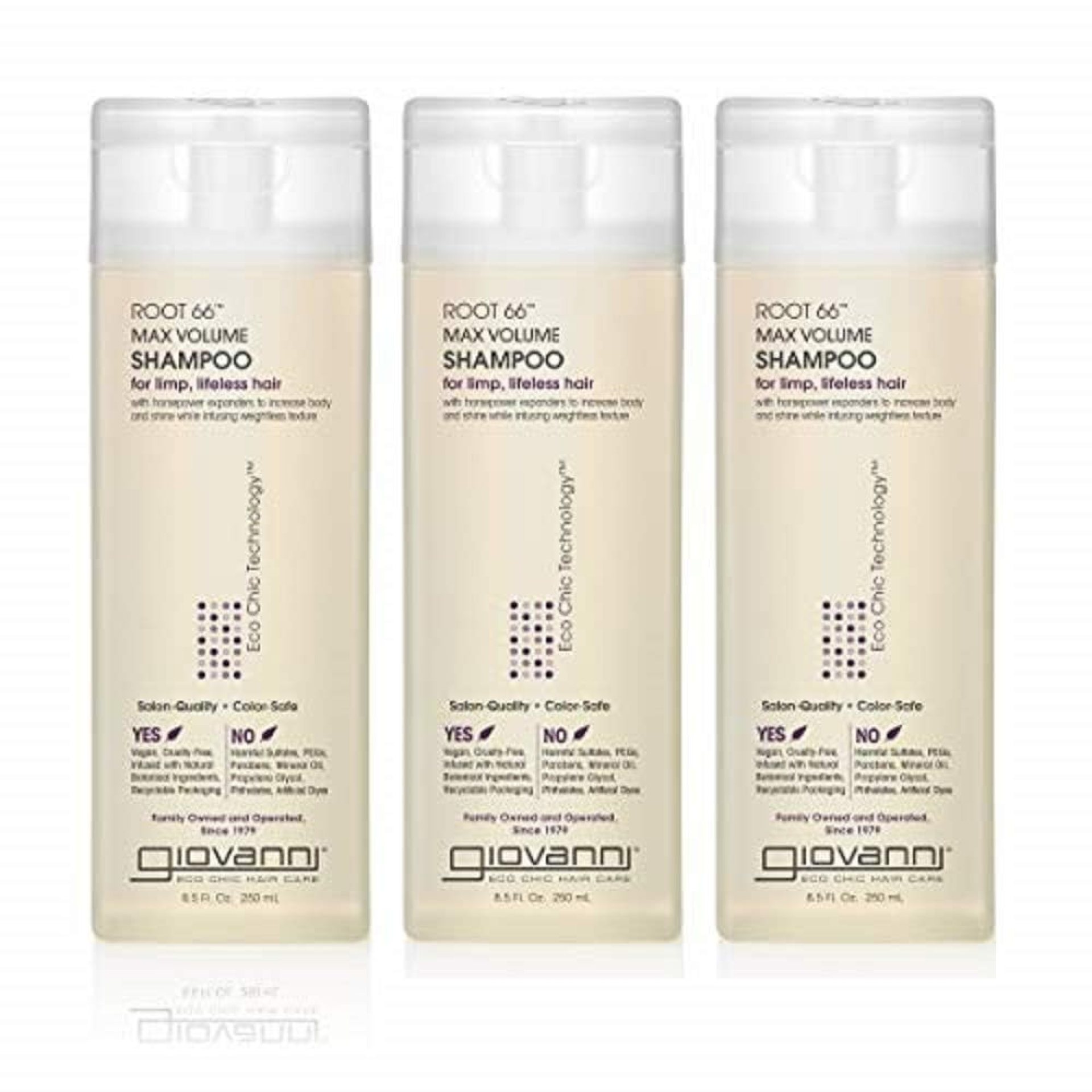 GIOVANNI Root 66 Max Volume Shampoo – For Fine Lifeless Hair, Rich in Nutrients, Volumizing Shampoo, Infused with Natural Botanical Ingredients, Helps Strengthen Hair, Color Safe – 8.5 oz (3 Pack) GIOVANNI Root 66 Max Volume Shampoo – For Fine Lifeless Hair, Rich in Nutrients, Volumizing Shampoo, Infused with Natural Botanical Ingredients, Helps Strengthen Hair, Color Safe – 8.5 oz (3 Pack)