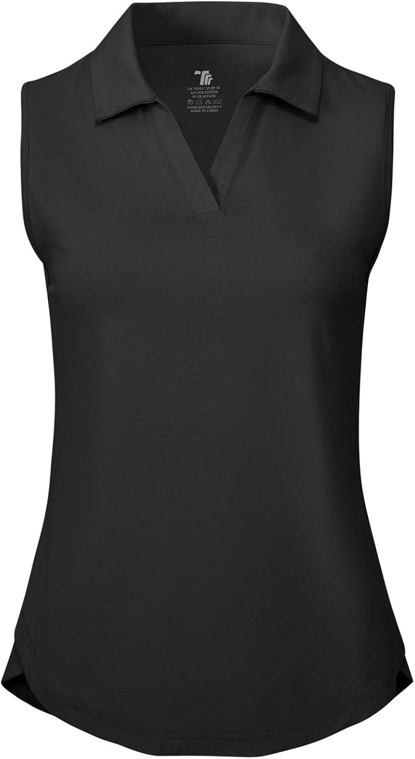 BGOWATU Women’s Sleeveless Golf Polo Shirts Collared V Neck Tennis Tank Tops UPF 50+ Quick Dry Lightweight BGOWATU Women’s Sleeveless Golf Polo Shirts Collared V Neck Tennis Tank Tops UPF 50+ Quick Dry Lightweight