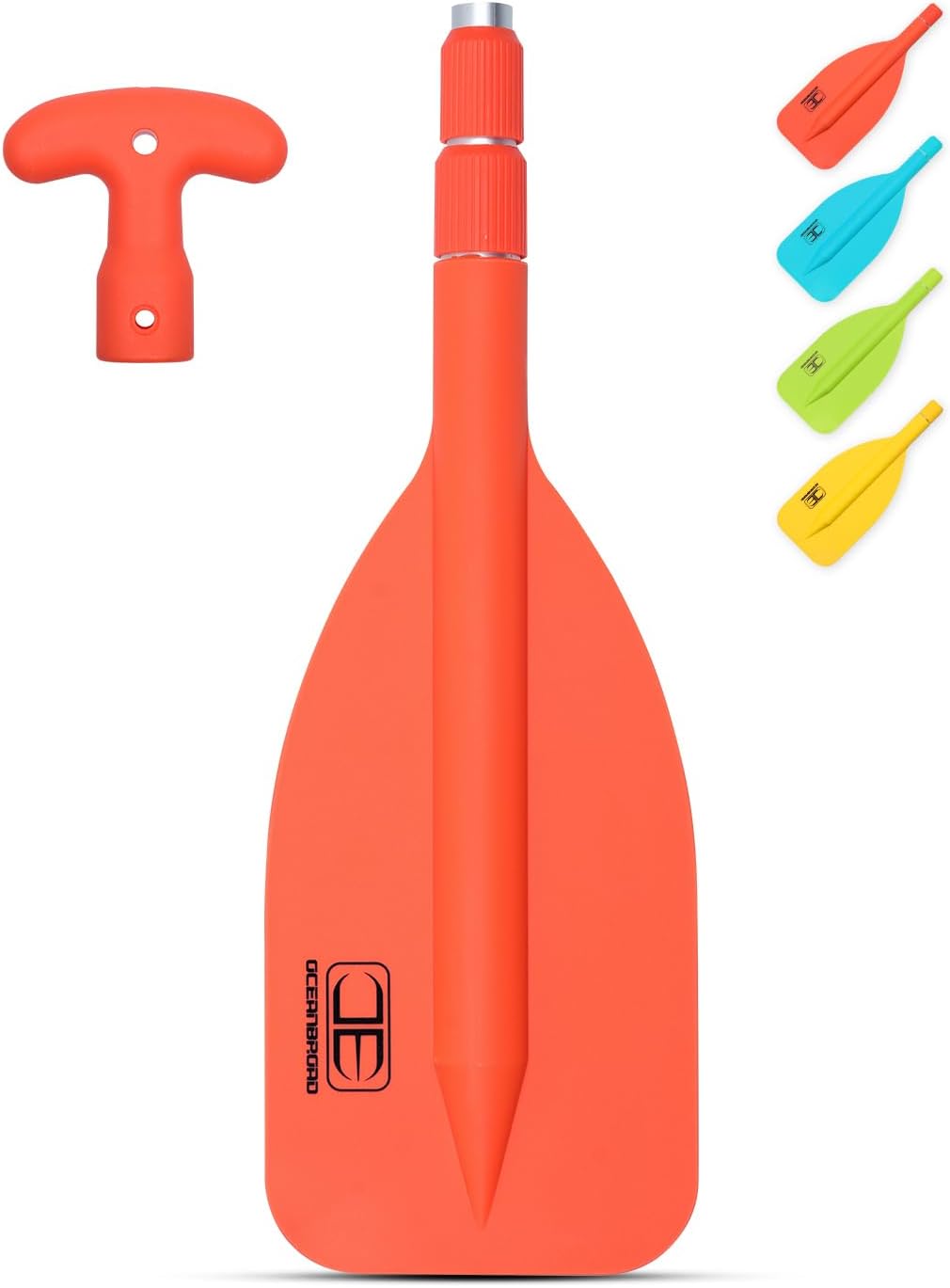 OCEANBROAD Telescoping Emergency Paddle 21”-42”/26”-54” Aluminium Shaft for Kayaing Boating Canoeing River Tubing OCEANBROAD Telescoping Emergency Paddle 21”-42”/26”-54” Aluminium Shaft for Kayaing Boating Canoeing River Tubing