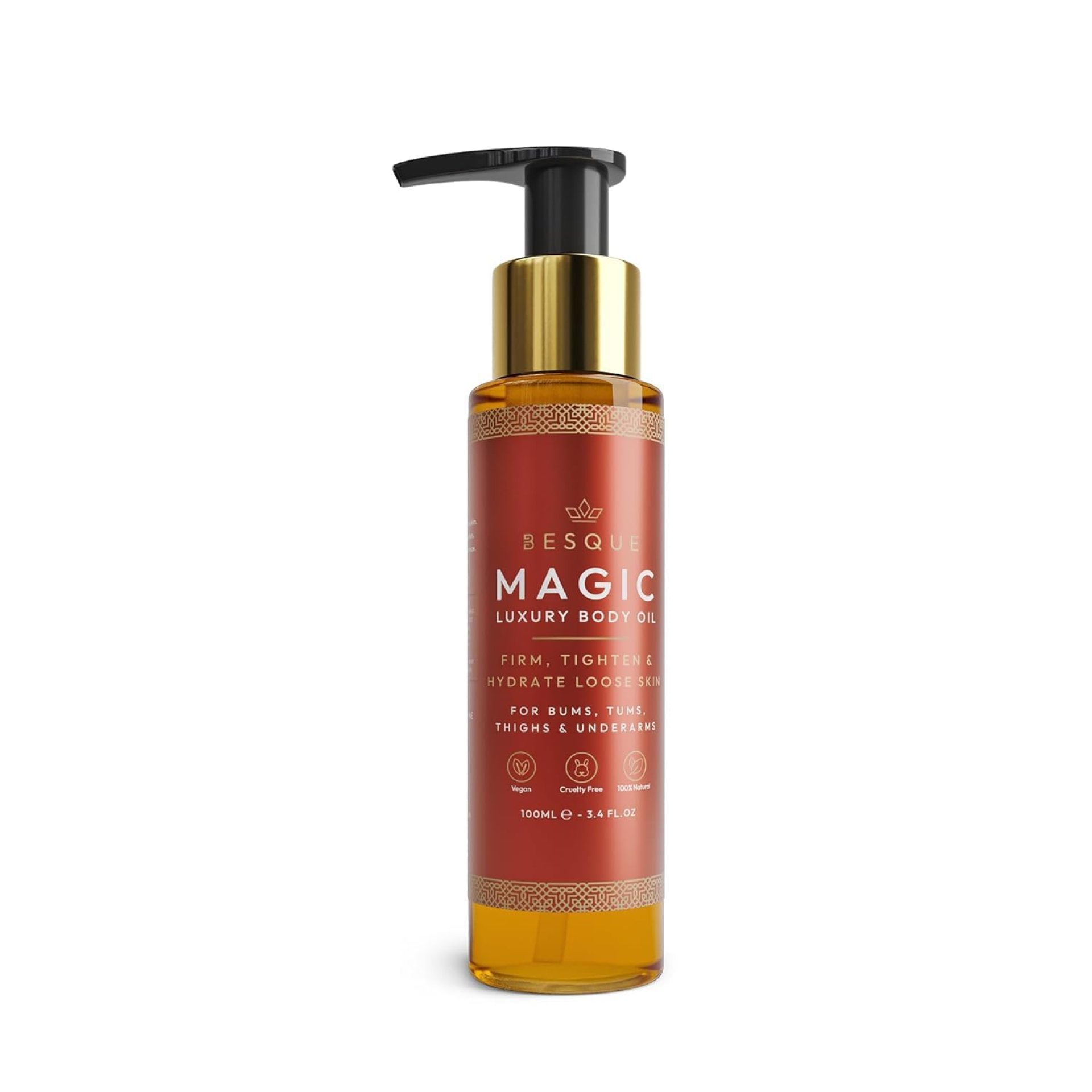 Magic Body Oil, 3.38 FL OZ, After Shower Body Oil For Women, Hydrating Skin Care For Full Body That Plumps, Tightens, and Firms Skin With Natural Ingredients, Luxury Spa Gifts – Pack of 1 Magic Body Oil, 3.38 FL OZ, After Shower Body Oil For Women, Hydrating Skin Care For Full Body That Plumps, Tightens, and Firms Skin With Natural Ingredients, Luxury Spa Gifts – Pack of 1