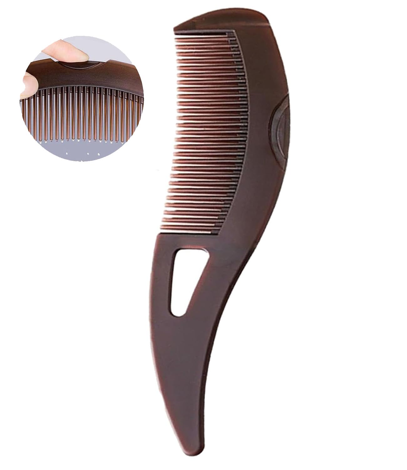 Dandruff Comb Fine Tooth Brown Scalp Detox Comb Lice for Women, Men & Kids Scalp Massage, Detoxing & Sweep Tool for Hair Care Dandruff Comb Fine Tooth Brown Scalp Detox Comb Lice for Women, Men & Kids Scalp Massage, Detoxing & Sweep Tool for Hair Care