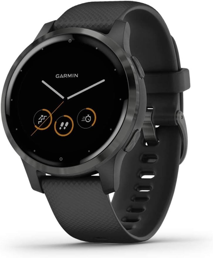 Garmin Vivoactive 4, GPS Smartwatch, Features Music, Body Energy Monitoring, Animated Workouts, Pulse Ox Sensors and More, Black Garmin Vivoactive 4, GPS Smartwatch, Features Music, Body Energy Monitoring, Animated Workouts, Pulse Ox Sensors and More, Black