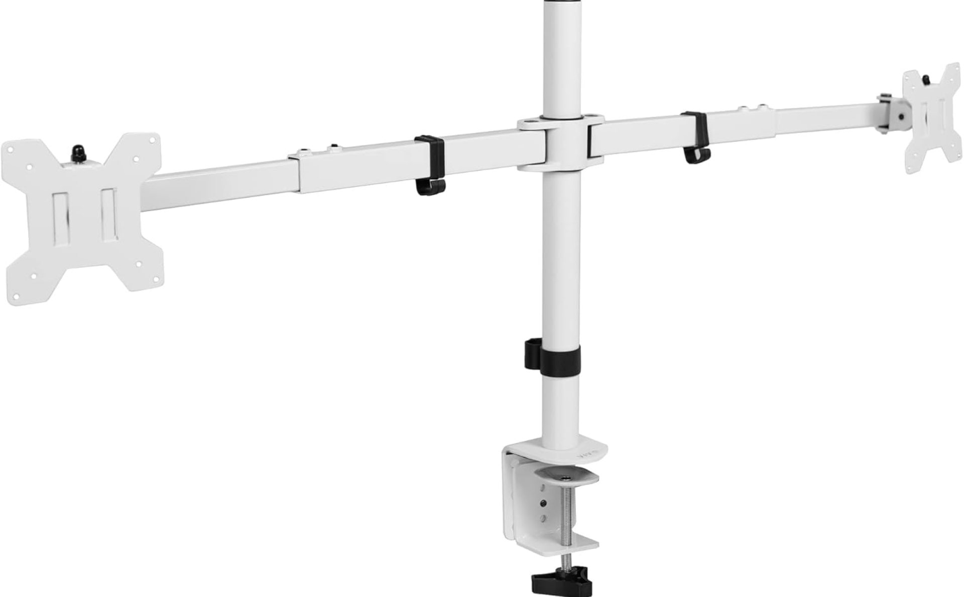 VIVO Premium Dual Ultra Wide LCD LED 27 to 38 inch Monitor Desk Mount, Heavy Duty, Adjustable Telescoping Arms, Flush Wall Setup, Fits 2 Screens, White, STAND-TS38CW VIVO Premium Dual Ultra Wide LCD LED 27 to 38 inch Monitor Desk Mount, Heavy Duty, Adjustable Telescoping Arms, Flush Wall Setup, Fits 2 Screens, White, STAND-TS38CW