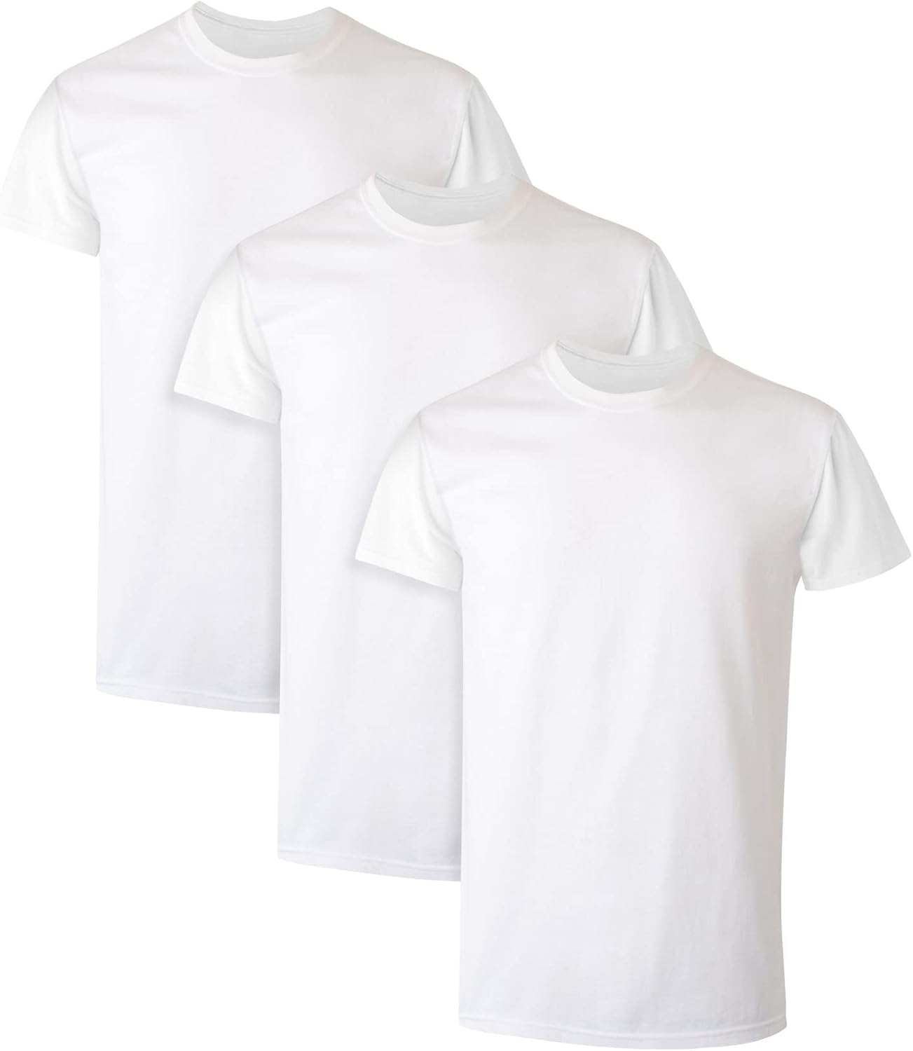 Hanes Men’s Cotton, Moisture-Wicking Crew Tee Undershirts, Multi-Packs Available Hanes Men’s Cotton, Moisture-Wicking Crew Tee Undershirts, Multi-Packs Available