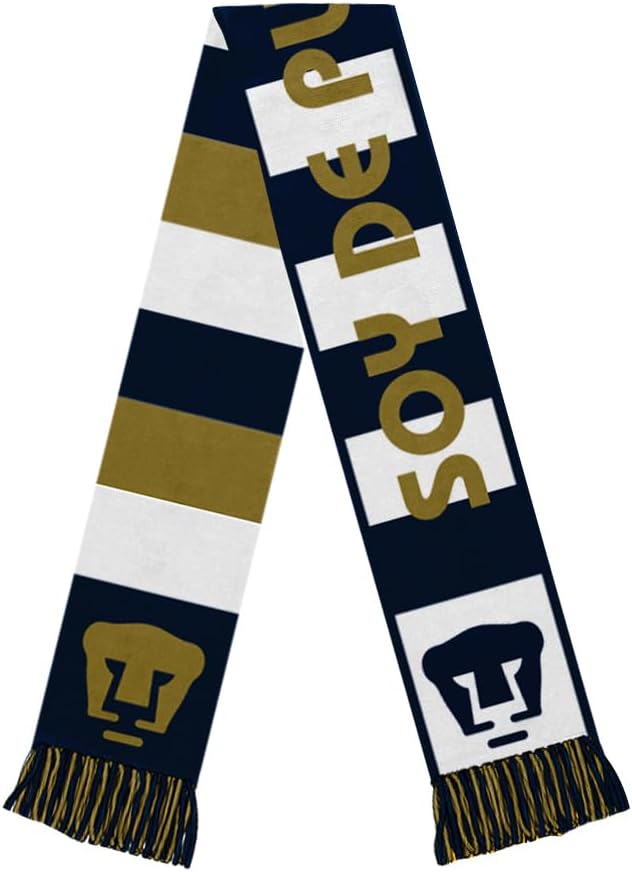 Icon Sports Officially Licensed International Soccer Clubs, Premium Acrylic Reversible Striped Unisex Soccer Scarf Icon Sports Officially Licensed International Soccer Clubs, Premium Acrylic Reversible Striped Unisex Soccer Scarf