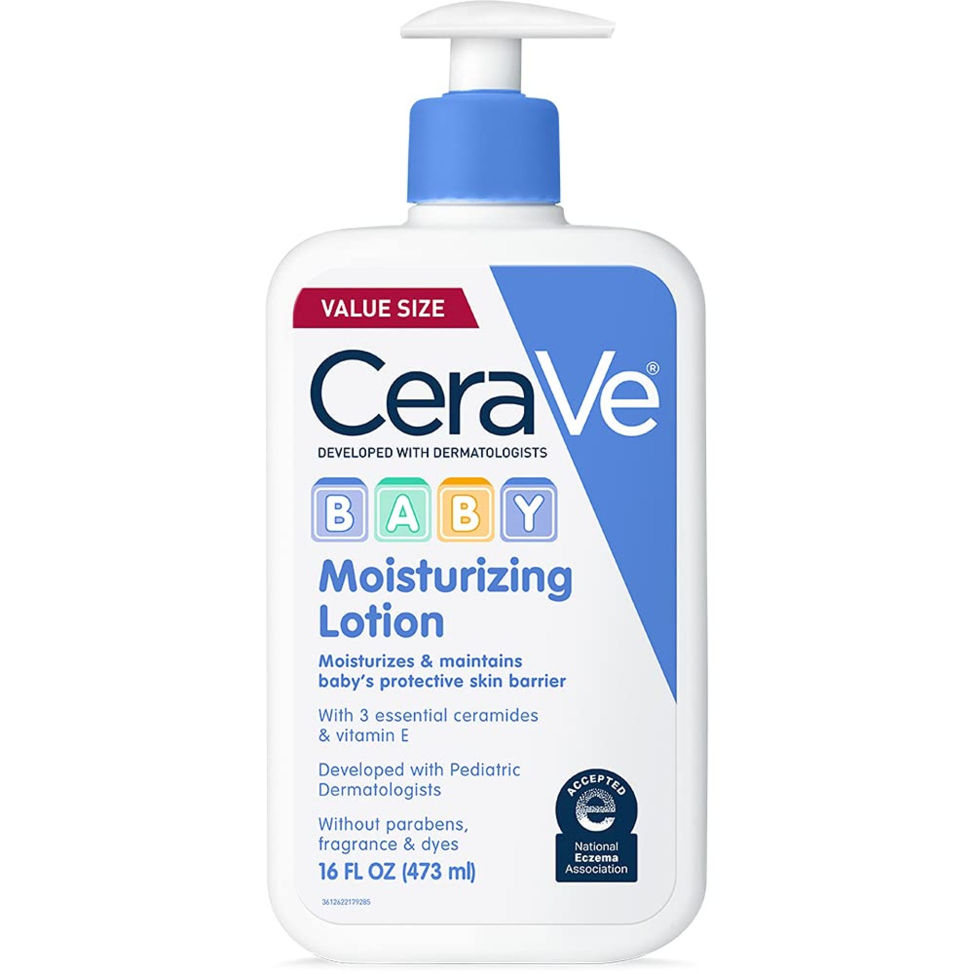 CeraVe Baby Lotion, Gentle Baby Skin Care with Ceramides, Niacinamide & Vitamin E, Fragrance, Paraben, Dye & Phthalates Free, Lightweight Moisturizer, 16 Ounce CeraVe Baby Lotion, Gentle Baby Skin Care with Ceramides, Niacinamide & Vitamin E, Fragrance, Paraben, Dye & Phthalates Free, Lightweight Moisturizer, 16 Ounce
