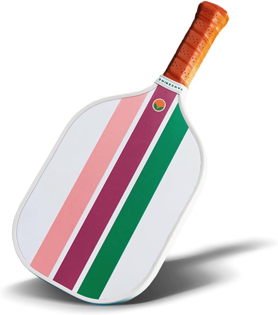 Tangerine Pickleball Paddle – Vibrant Colors, Fiberglass Surface and Lightweight Honeycomb Core for Elite Power and Accuracy, USAPA Approved, Ideal for Novice and Professional Players Tangerine Pickleball Paddle – Vibrant Colors, Fiberglass Surface and Lightweight Honeycomb Core for Elite Power and Accuracy, USAPA Approved, Ideal for Novice and Professional Players