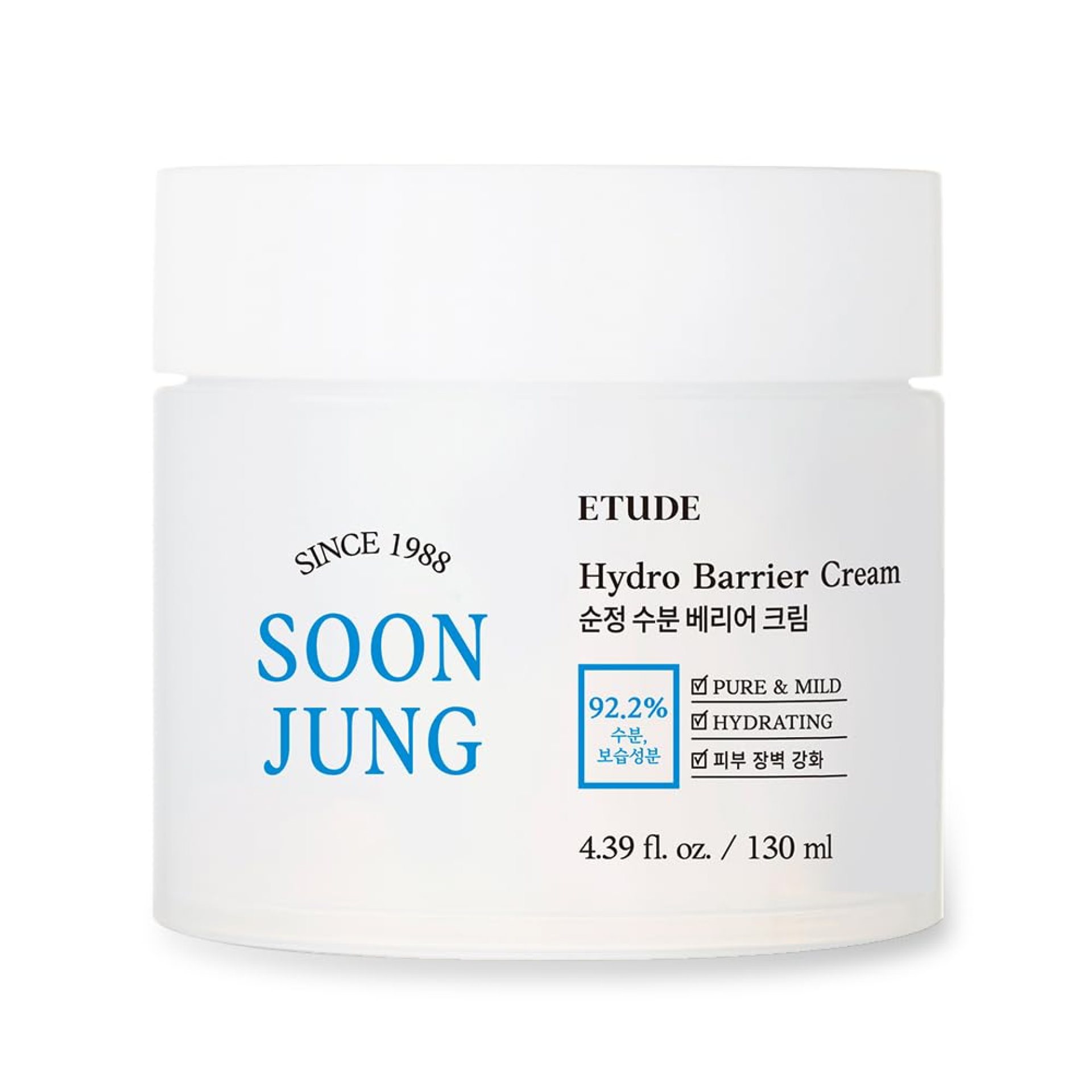 ETUDE Soonjung Hydro Barrier Cream BIG SIZE 130ml | Moisturizing and soothing cream | Korean Skin Care | Care Solution for sensitive skin | K-Beauty, Skin Care, Perfect for Gift ETUDE Soonjung Hydro Barrier Cream BIG SIZE 130ml | Moisturizing and soothing cream | Korean Skin Care | Care Solution for sensitive skin | K-Beauty, Skin Care, Perfect for Gift