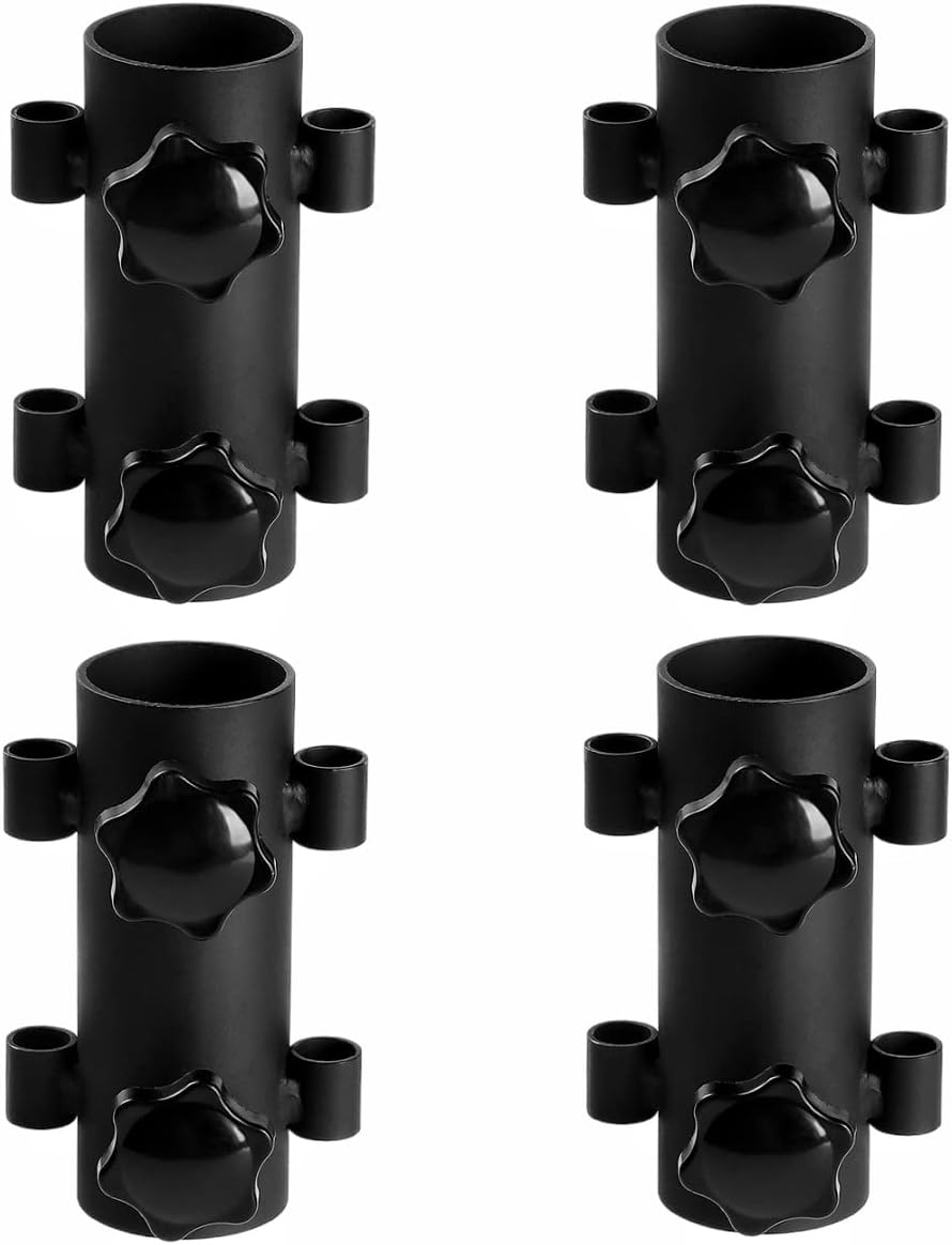 4Pcs Camping Tent Rod Holders,Reinforced Windproof Awning Rod Holder,Portable Tent Fixed Tube Pole Stand for Camping Fishing Hiking 4Pcs Camping Tent Rod Holders,Reinforced Windproof Awning Rod Holder,Portable Tent Fixed Tube Pole Stand for Camping Fishing Hiking
