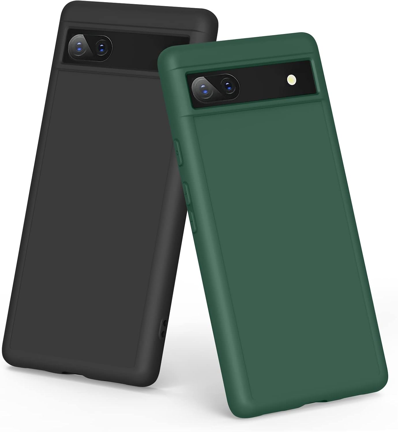 Silicone Phone Case Compatible with Google Pixel 6A,2 Pack Soft Protective Smart Phone Case for Women Men, Durable Anti-Scratch Shockproof Phone Cover Silicone Phone Case Compatible with Google Pixel 6A,2 Pack Soft Protective Smart Phone Case for Women Men, Durable Anti-Scratch Shockproof Phone Cover