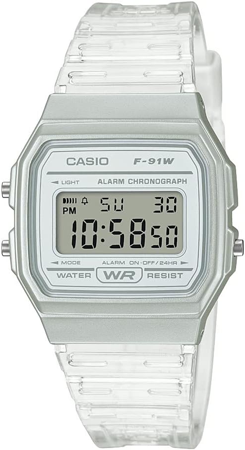 Casio F91W Series | Digital Watch | Water Resistant | LED Light | 1/100 SEC Stopwatch | Regular Time Keeping (HR, Min, SEC, PM, Date, Day) | Daily Alarm | Lightweight | 7 Year Battery Casio F91W Series | Digital Watch | Water Resistant | LED Light | 1/100 SEC Stopwatch | Regular Time Keeping (HR, Min, SEC, PM, Date, Day) | Daily Alarm | Lightweight | 7 Year Battery