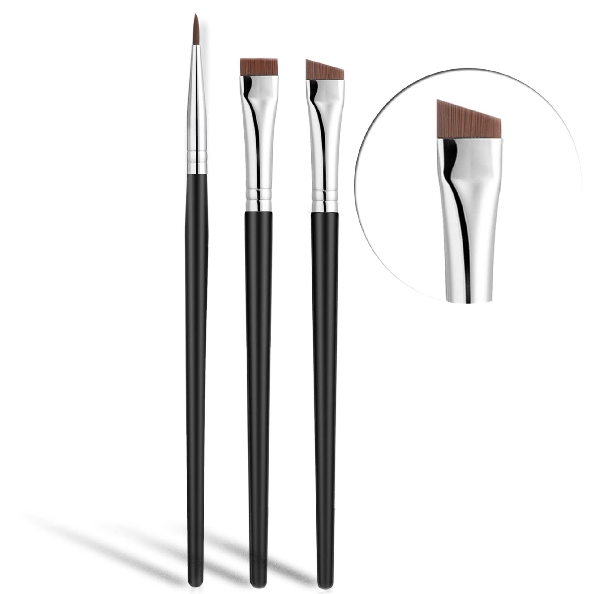 Fine Angled Eyeliner Brush, JASSINS Ultra thin Precision EyeLiner Makeup Brushes Set, Fine Point Eyeliner Brush, Synthetic Bristles Eye Makeup Tool (3 Pcs) Fine Angled Eyeliner Brush, JASSINS Ultra thin Precision EyeLiner Makeup Brushes Set, Fine Point Eyeliner Brush, Synthetic Bristles Eye Makeup Tool (3 Pcs)