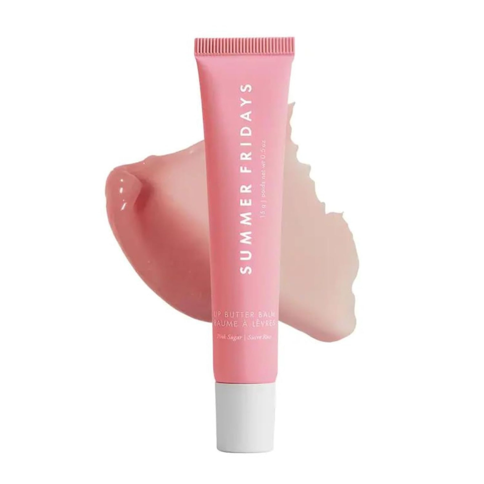Summer Fridays Tinted Lip Butter Balm – Conditioning Vegan Lip Balm for Instant Moisture, Shine & Hydration – Sheer-Tinted, Soothing Skincare – Pink Sugar (.5 Oz) Summer Fridays Tinted Lip Butter Balm – Conditioning Vegan Lip Balm for Instant Moisture, Shine & Hydration – Sheer-Tinted, Soothing Skincare – Pink Sugar (.5 Oz)