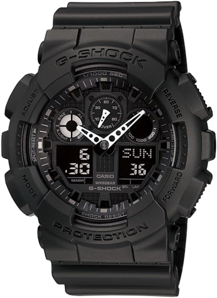 Casio G-Shock GA100-1A1 | Men’s Tough Analog-Digital Watch | 200M Water Resistant | Shock & Magnetic Resistant | Sporty & Rugged Design Casio G-Shock GA100-1A1 | Men’s Tough Analog-Digital Watch | 200M Water Resistant | Shock & Magnetic Resistant | Sporty & Rugged Design