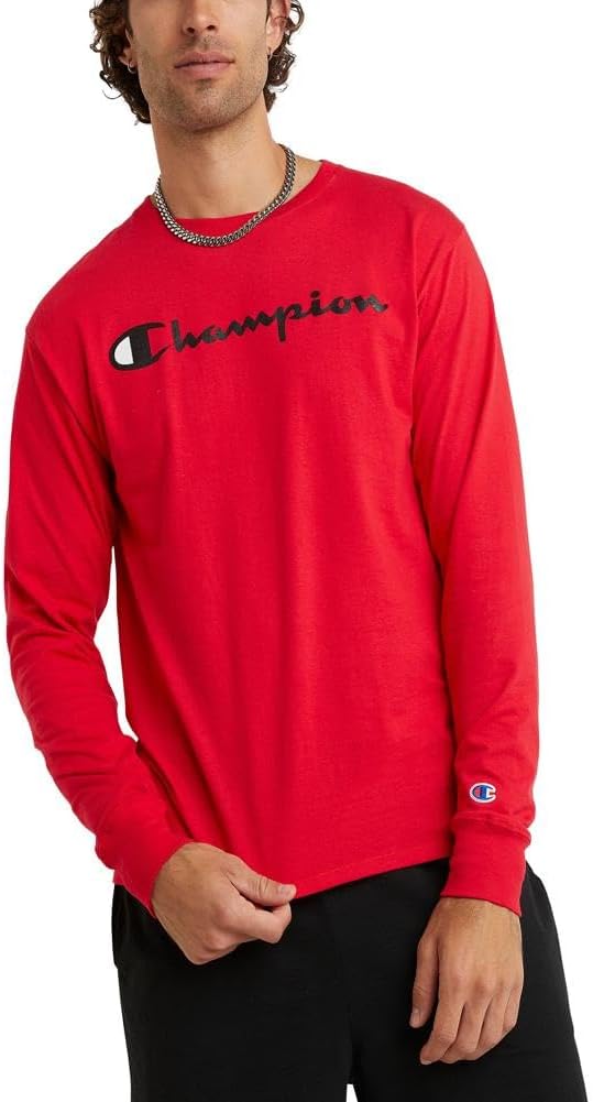 Champion Men’s Classic Long Sleeve Soft, Comfortable T-Shirt (Regular or Big & Tall) Champion Men’s Classic Long Sleeve Soft, Comfortable T-Shirt (Regular or Big & Tall)