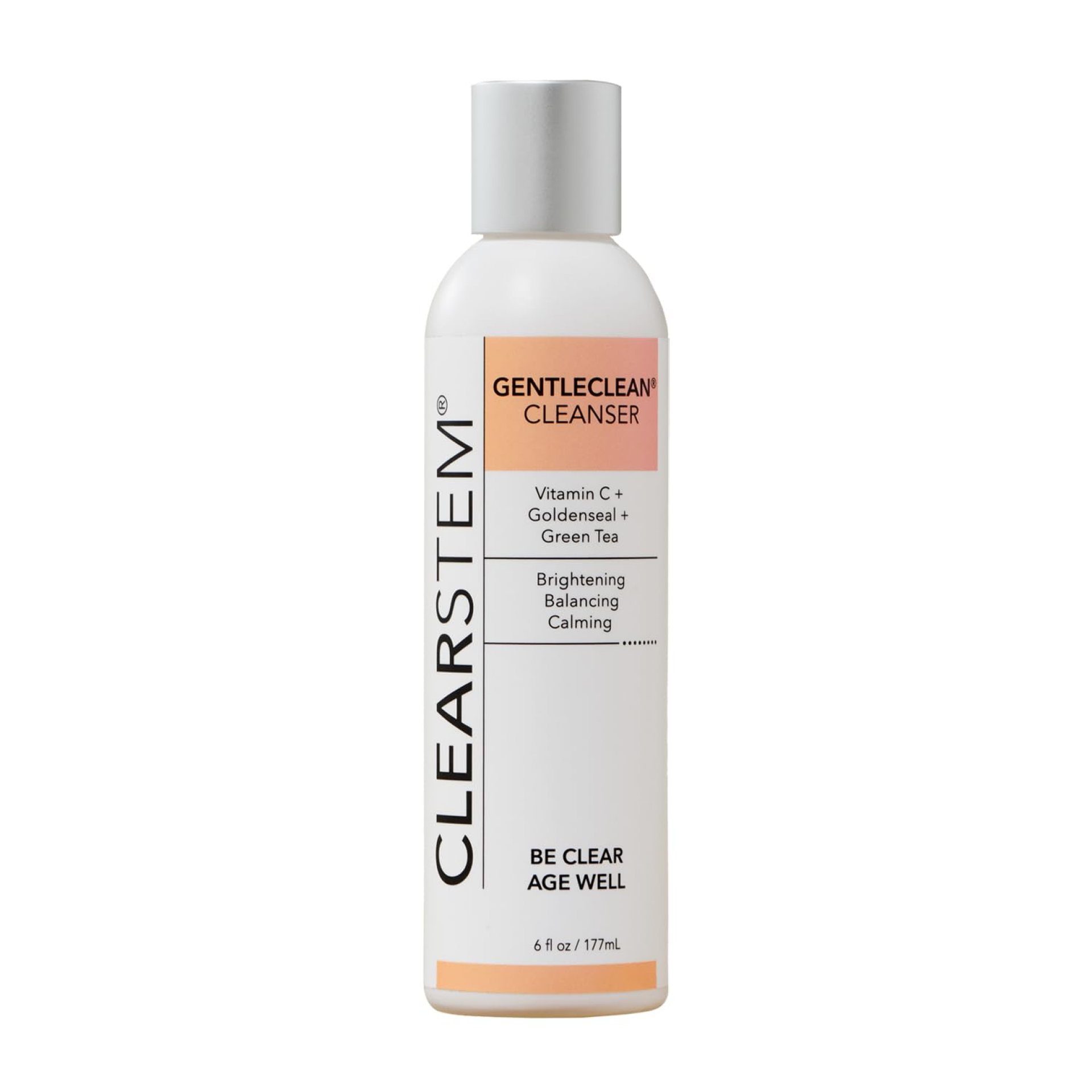 CLEARSTEM – GENTLECLEAN Vitamin C Infused Calming Wash – Facial Cleanser, Makeup Remover – Goldenseal + Green Tea – Facial Skin Care Products – Vegan, Gluten Free, Cruelty Free – 6 fl oz / 207ml CLEARSTEM – GENTLECLEAN Vitamin C Infused Calming Wash – Facial Cleanser, Makeup Remover – Goldenseal + Green Tea – Facial Skin Care Products – Vegan, Gluten Free, Cruelty Free – 6 fl oz / 207ml