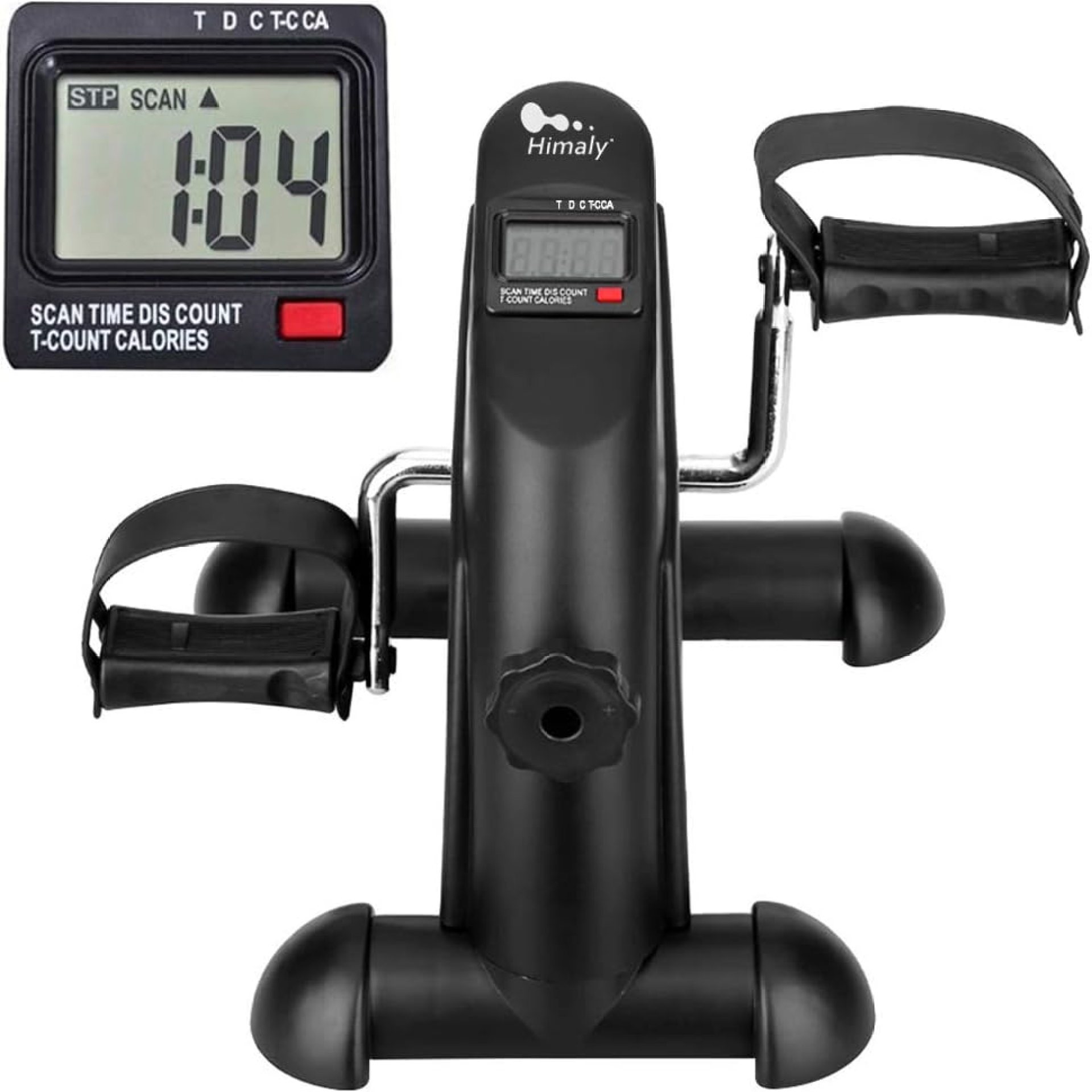Mini Exercise Bike, himaly Under Desk Bike Pedal Exerciser Portable Foot Cycle Arm & Leg Peddler Machine with LCD Screen Displays Mini Exercise Bike, himaly Under Desk Bike Pedal Exerciser Portable Foot Cycle Arm & Leg Peddler Machine with LCD Screen Displays