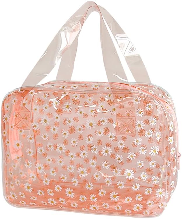 Orang Daisy Pattern PVC Washing Cosmetic Bag Portable for Travel, Storage Cosmetics and Skin Care Products 10.24″x3.94″x7.48 (Orang D1114-6-B097-7582-16) Orang Daisy Pattern PVC Washing Cosmetic Bag Portable for Travel, Storage Cosmetics and Skin Care Products 10.24″x3.94″x7.48 (Orang D1114-6-B097-7582-16)