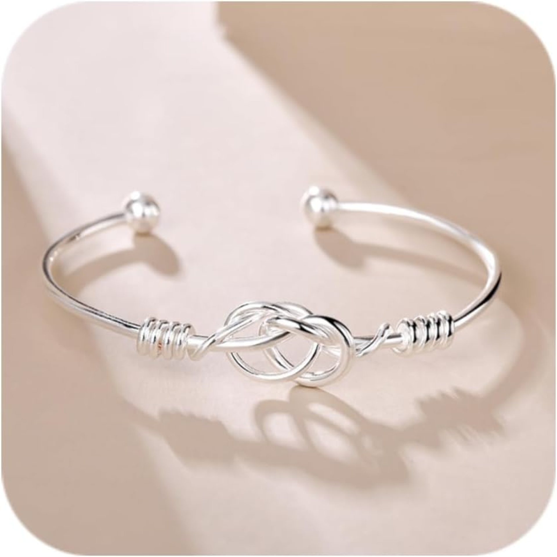 Stylish 925 Sterling Silver Bracelets for Women Simple Open Adjustable Bracelets Pretty Birthday Day Mothers Gifts Stylish 925 Sterling Silver Bracelets for Women Simple Open Adjustable Bracelets Pretty Birthday Day Mothers Gifts