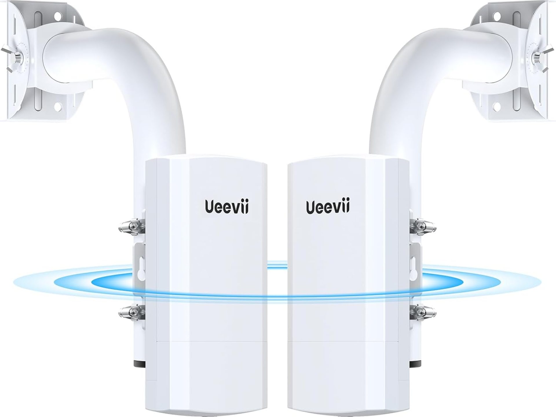 Wireless Bridge with 2 Bracket,2.4G Point to Point Outdoor WiFi Bridge with 3281ft Working Distance,24V POE Power Supply, IP65 Waterproof Internet Bridge,2-Pack Wireless Bridge with 2 Bracket,2.4G Point to Point Outdoor WiFi Bridge with 3281ft Working Distance,24V POE Power Supply, IP65 Waterproof Internet Bridge,2-Pack